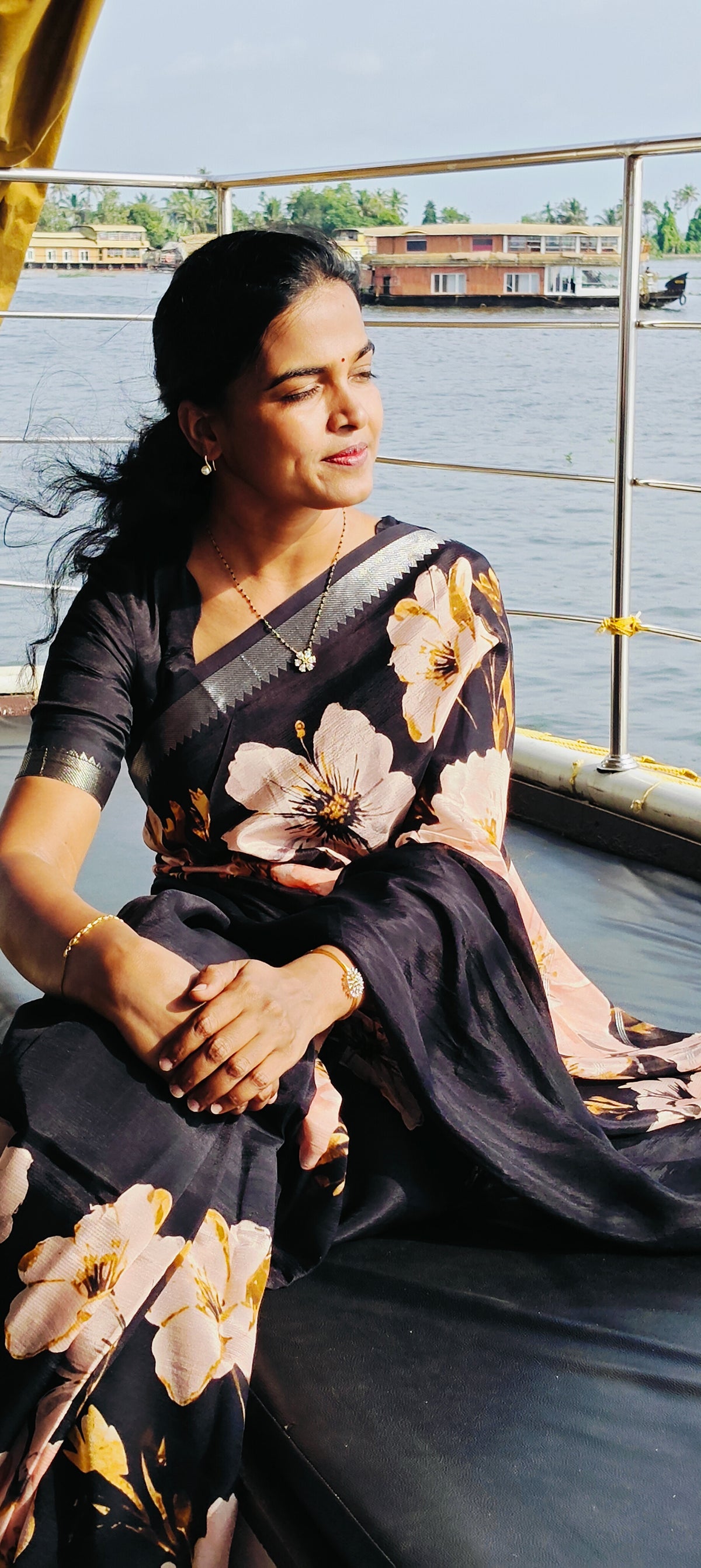 Mangalagiri Floral Digital Pattu Saree LSS59