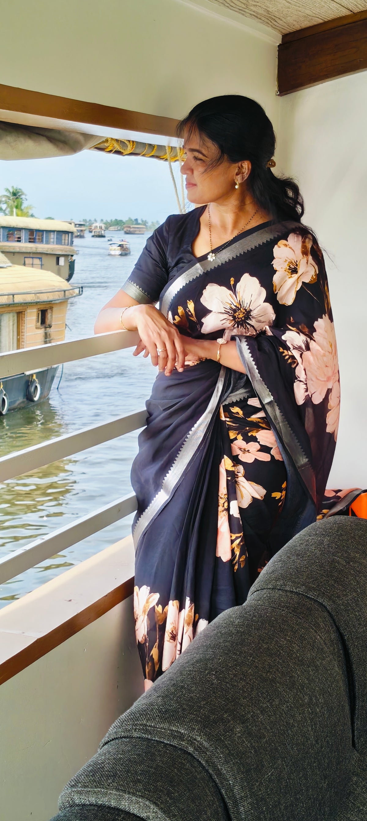 Mangalagiri Floral Digital Pattu Saree LSS59