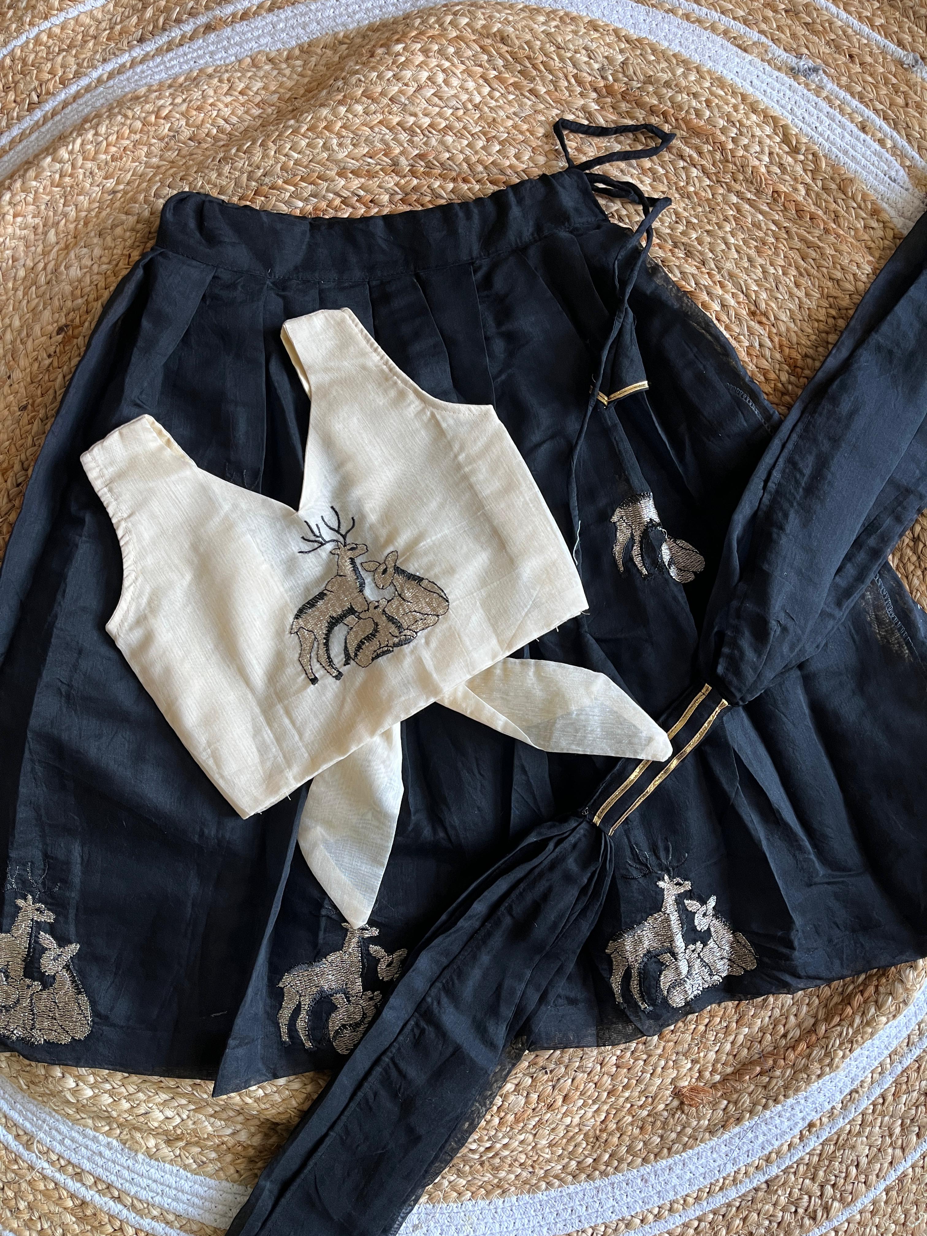 Crop top Skirt for kids