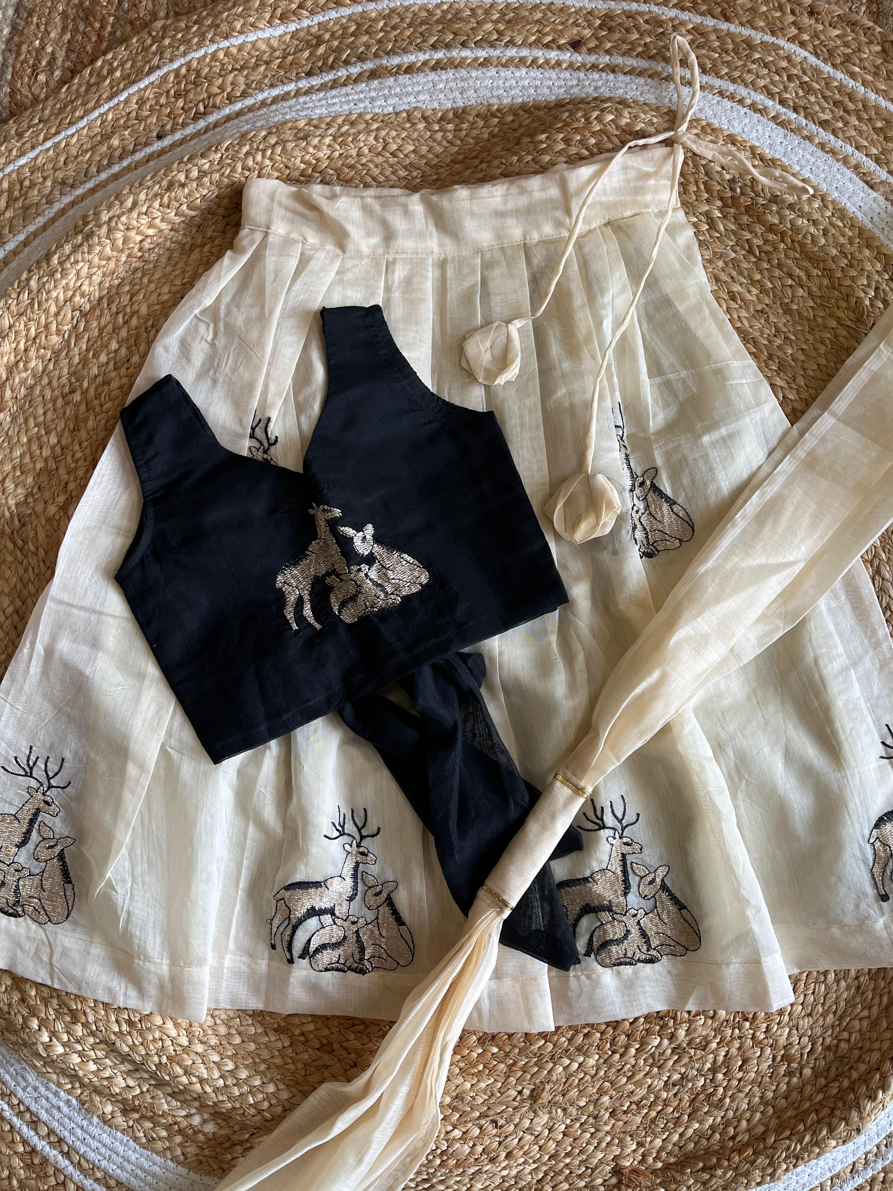 Crop top Skirt for kids