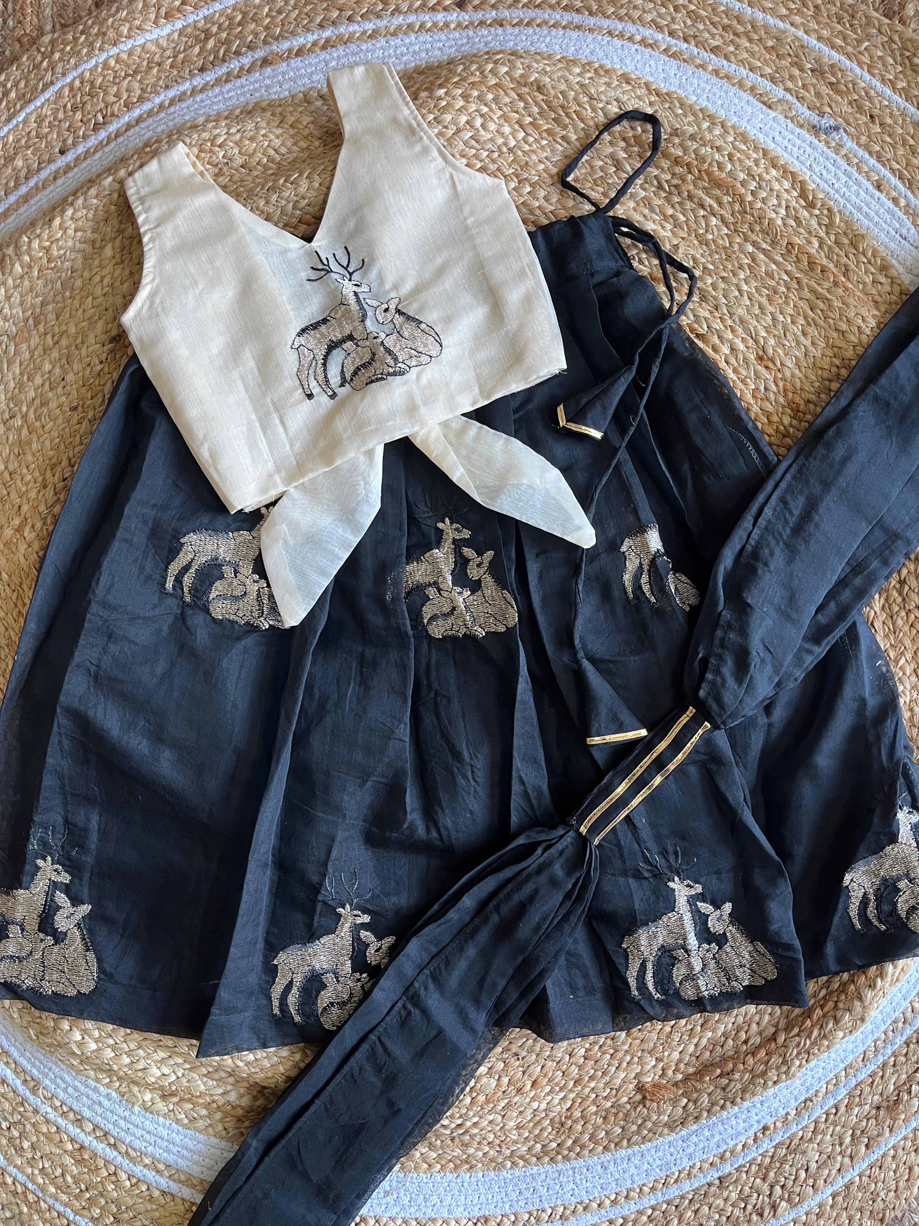 Crop top Skirt for kids