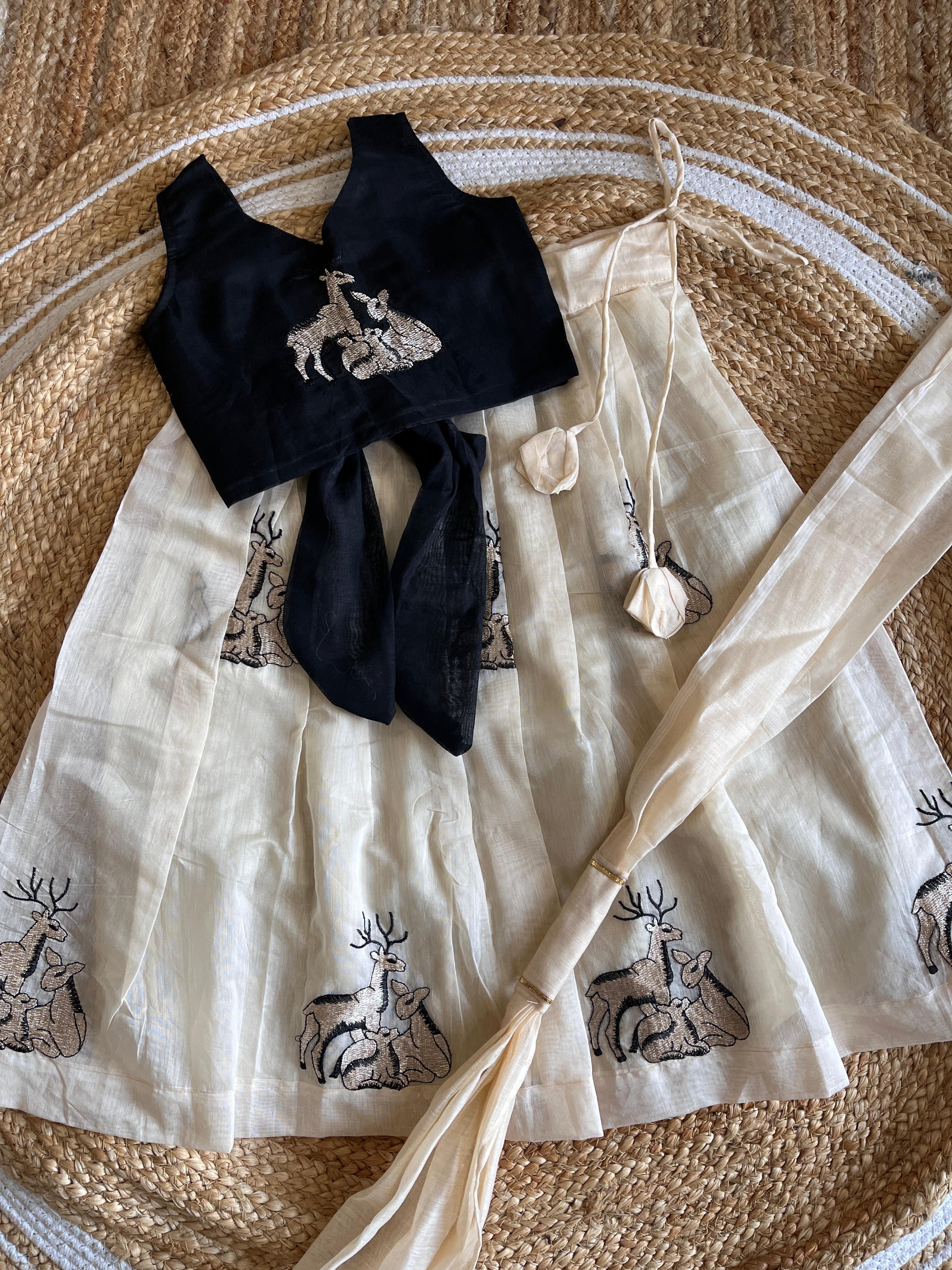 Crop top Skirt for kids