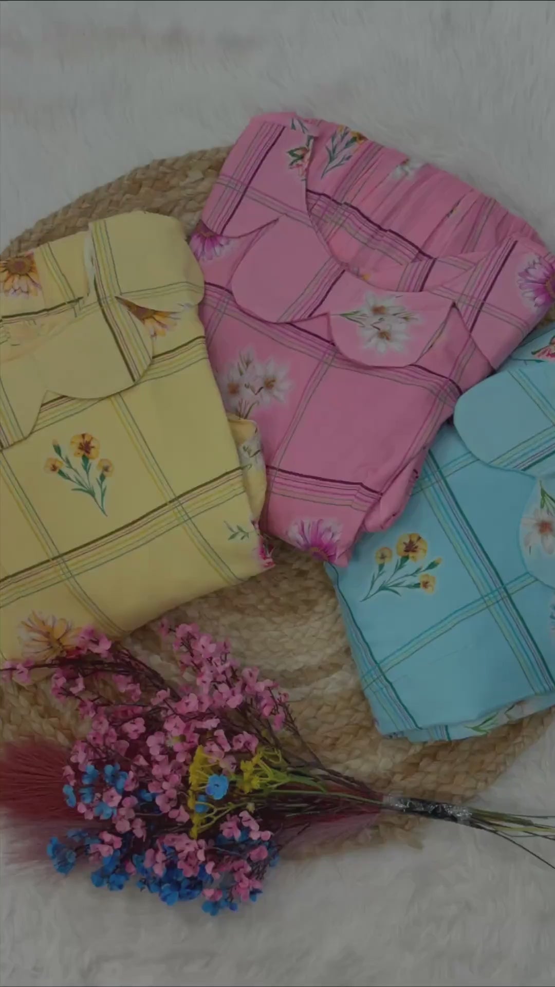 Beige, pink, sky blue