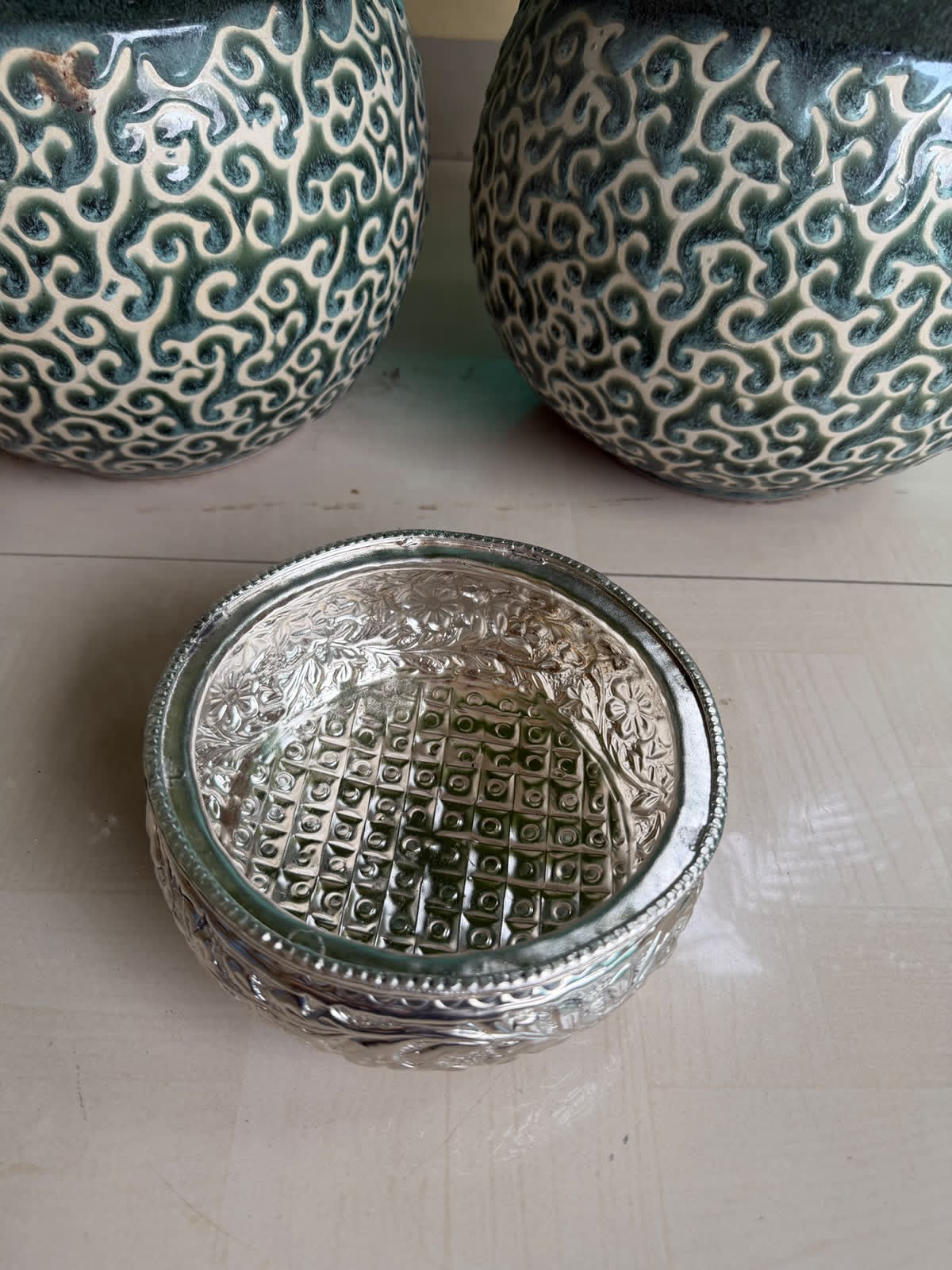 German Silver small shiny urli