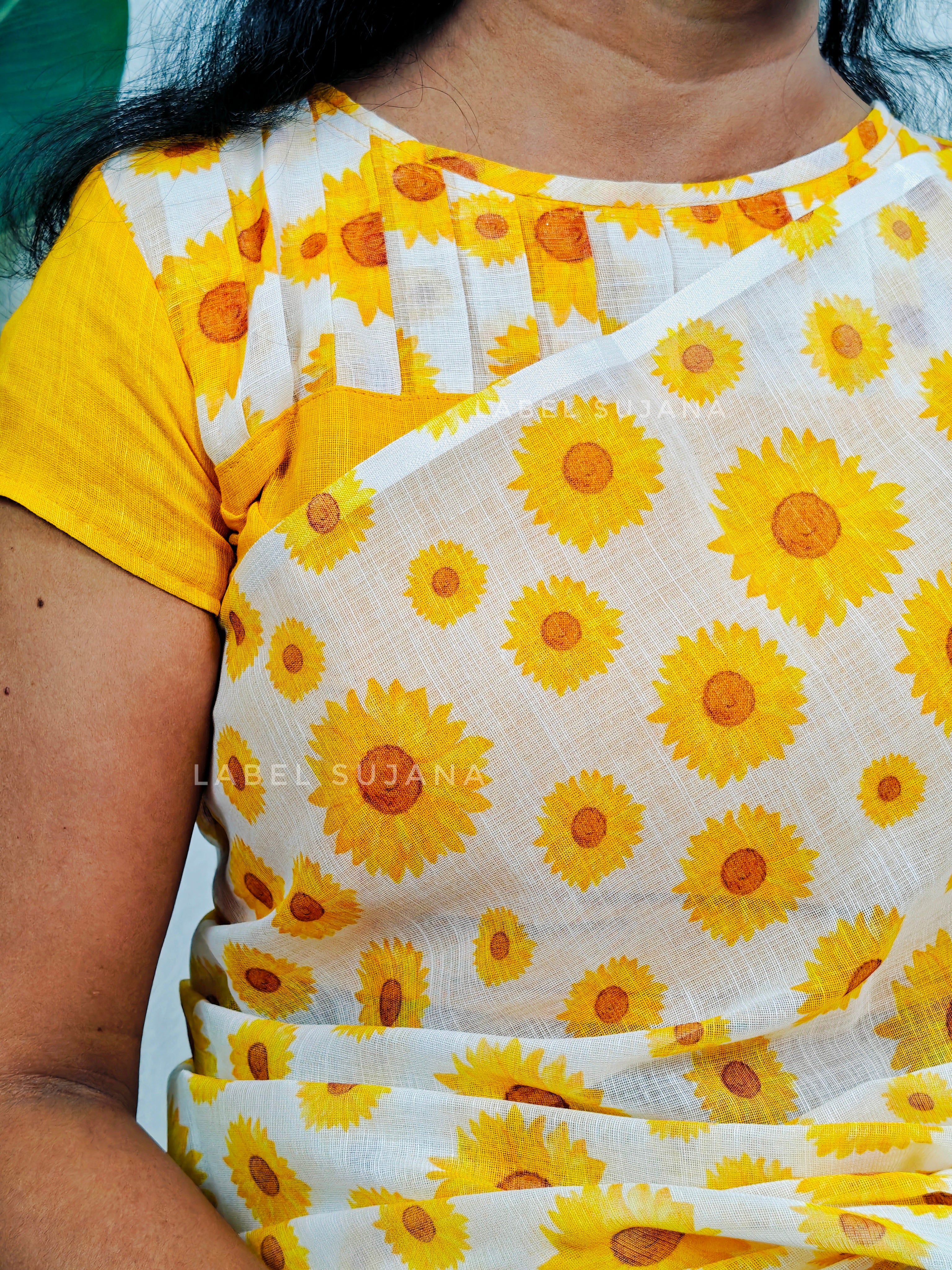 Sunflower Retro Saree LSS04