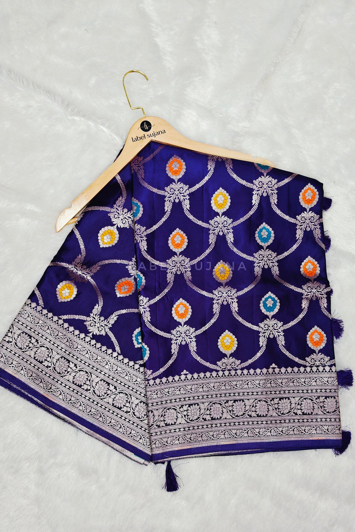 A Purple Silk Saree