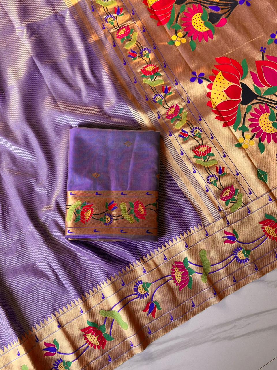Paithani tissue silk