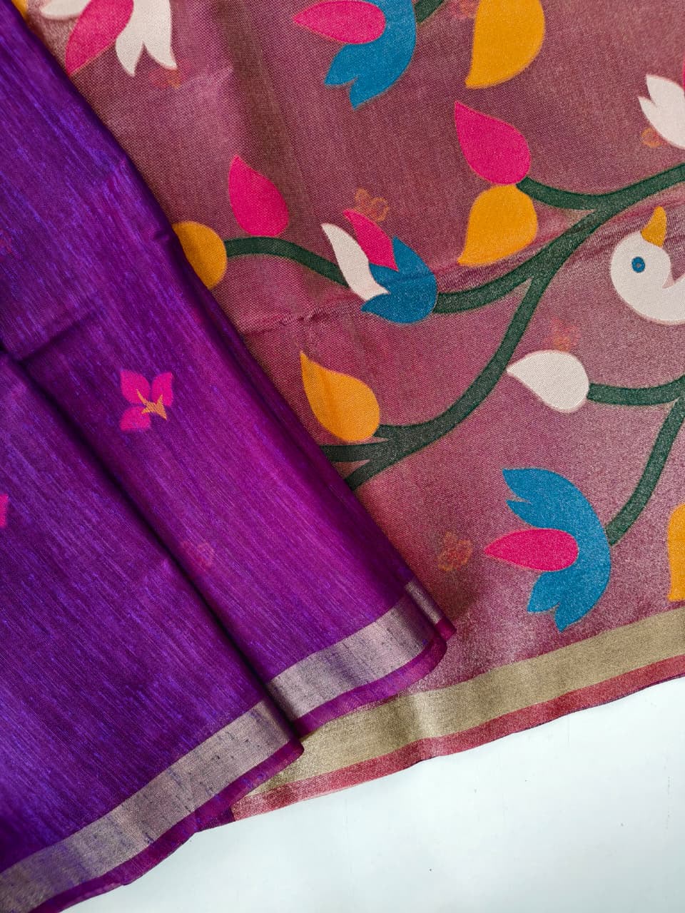 Premium Linen Jamdhani Sarees