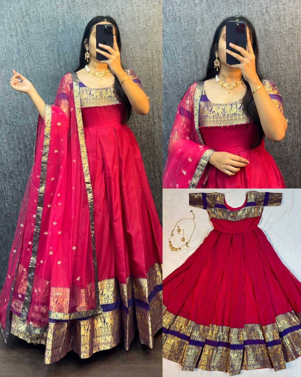 Narayanpet Silk Gown
