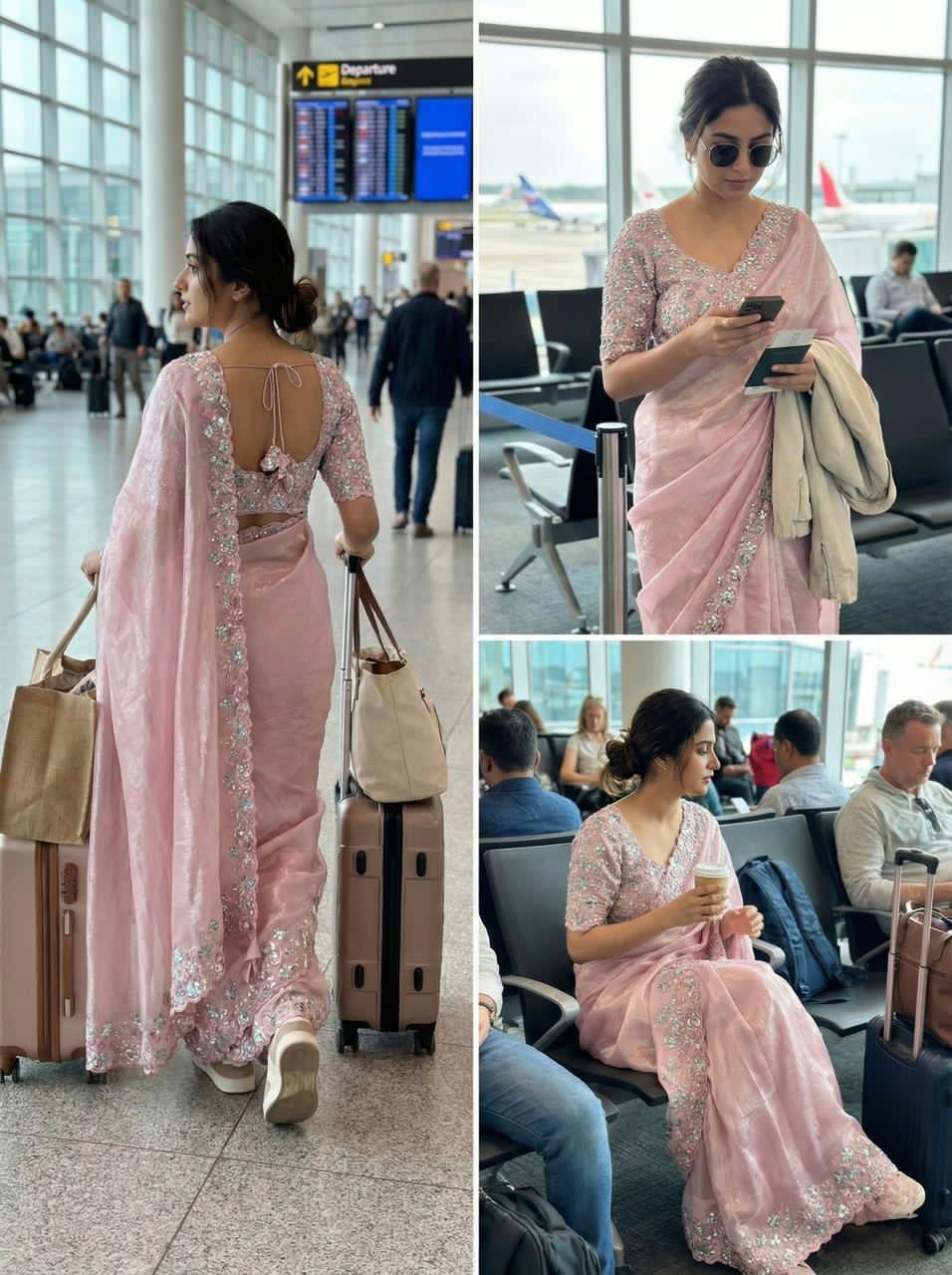 1 minute Cocktail saree