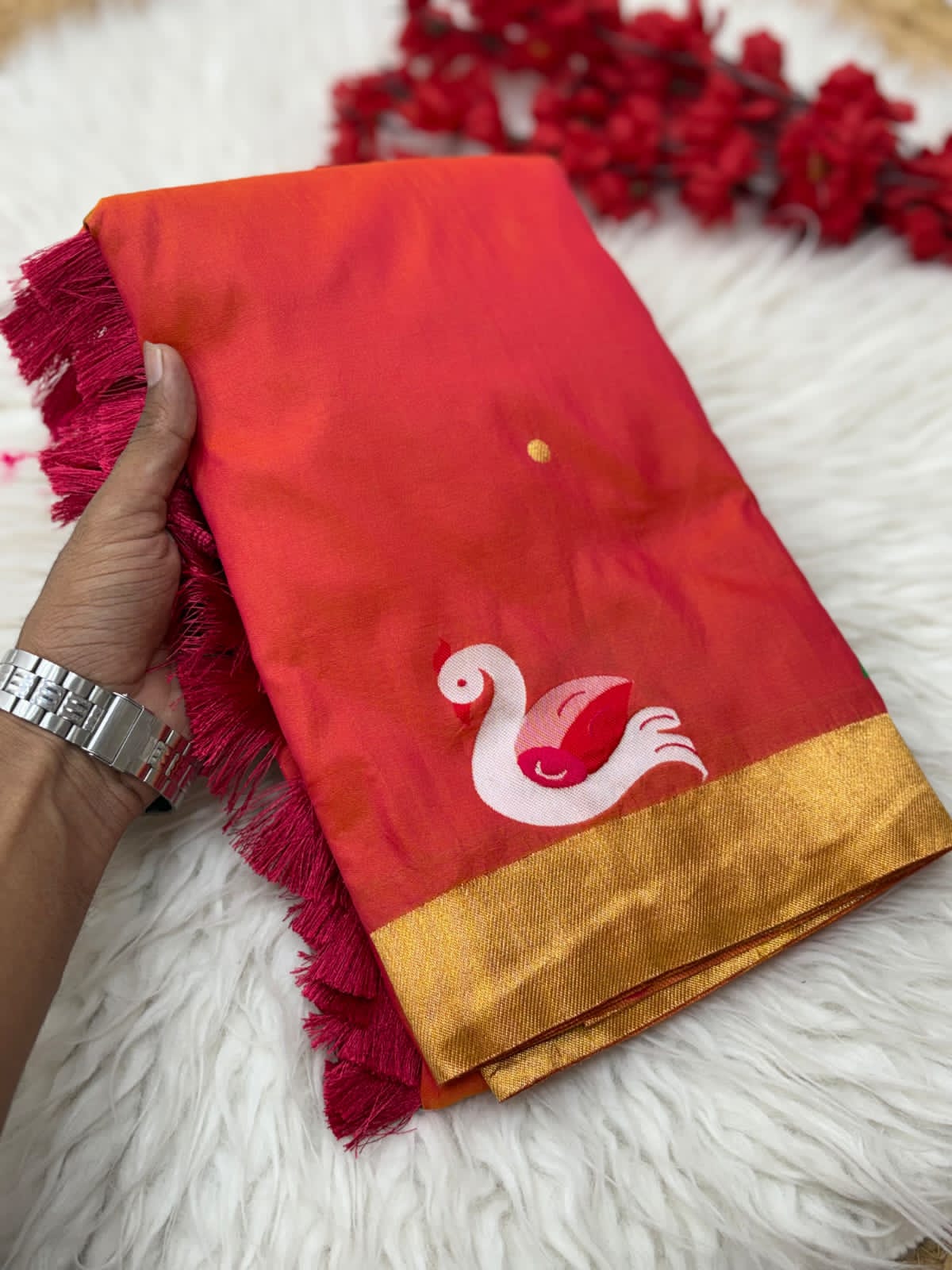 Red fabric