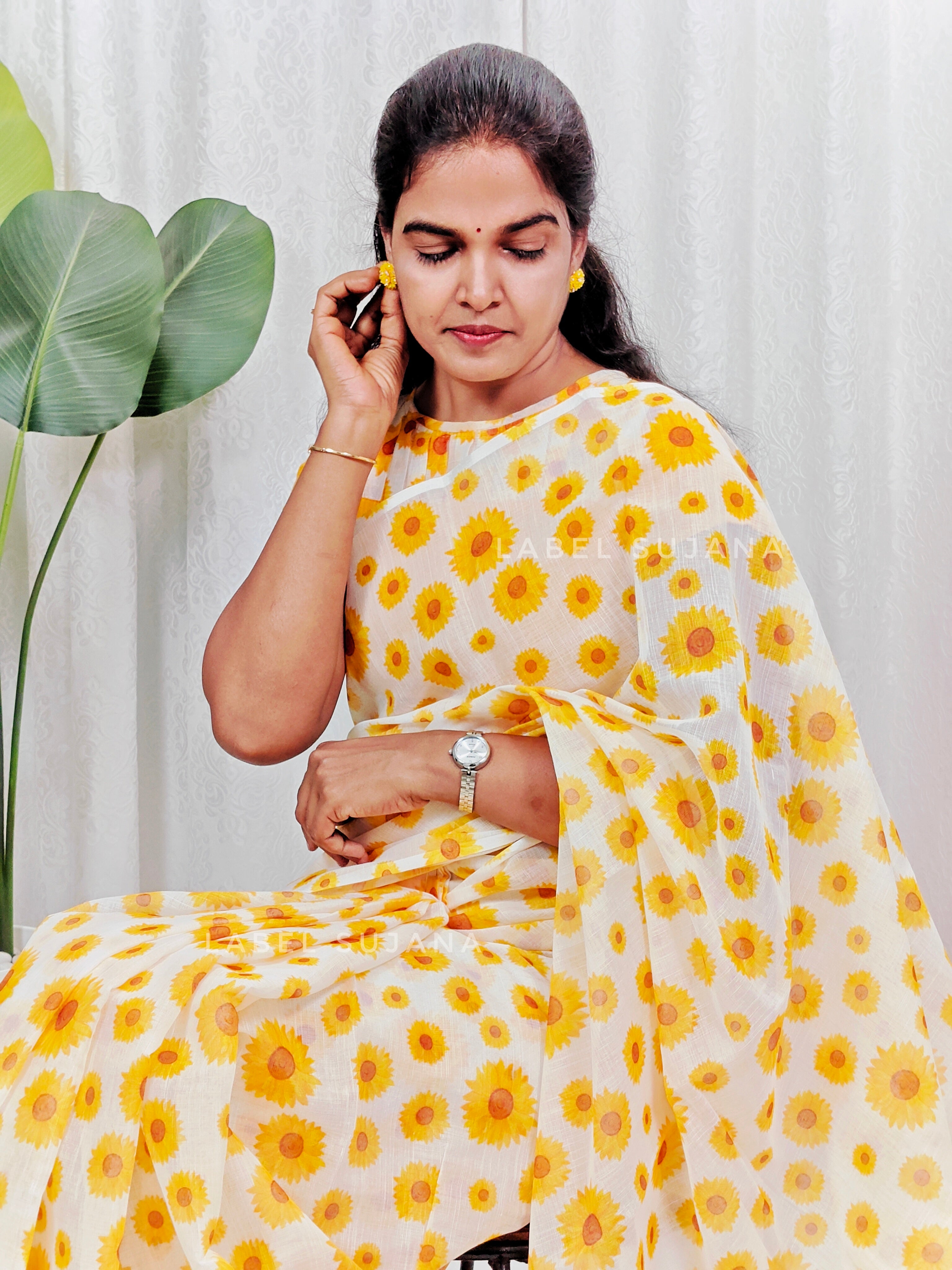 Sunflower Retro Saree LSS04