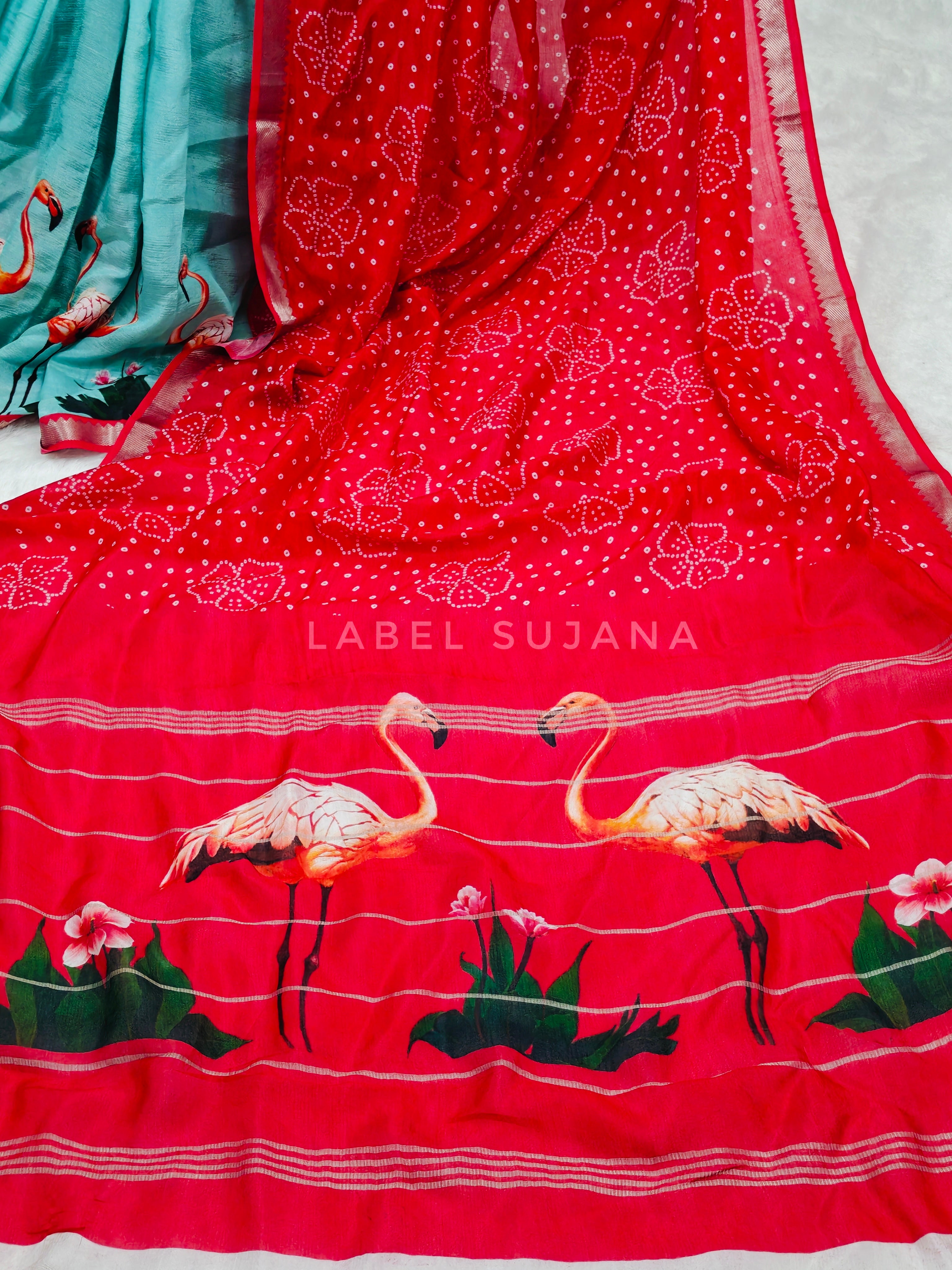 Langa Voni Style Mangalagiri Digital Pattu Saree LSS15