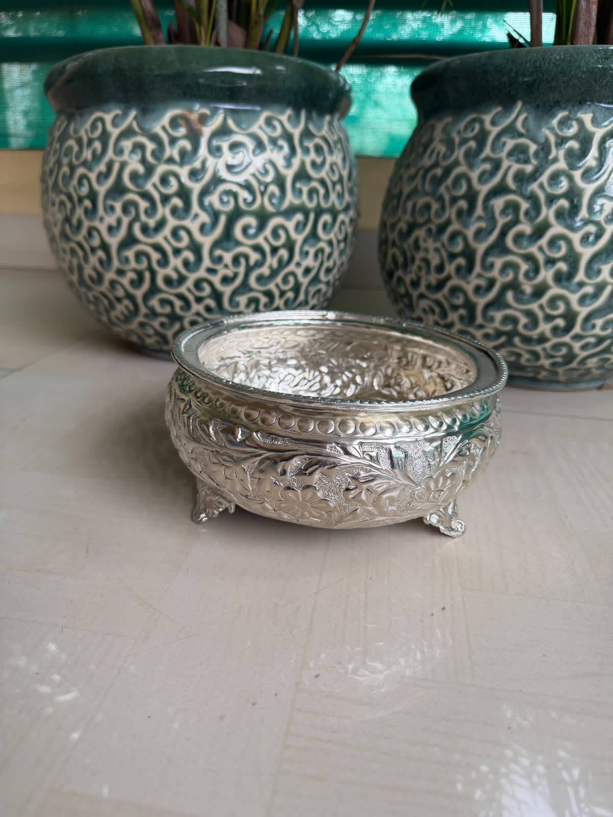 German Silver small shiny urli