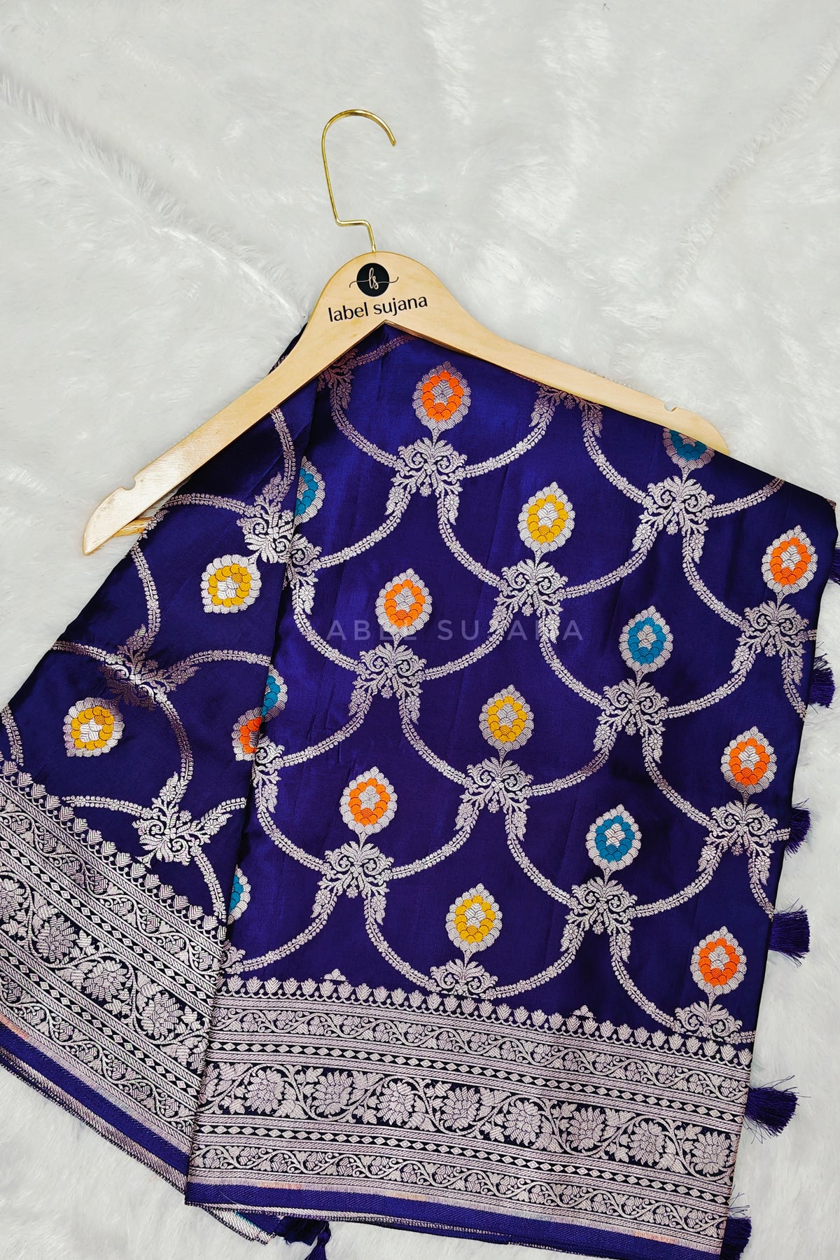A Purple Silk Saree