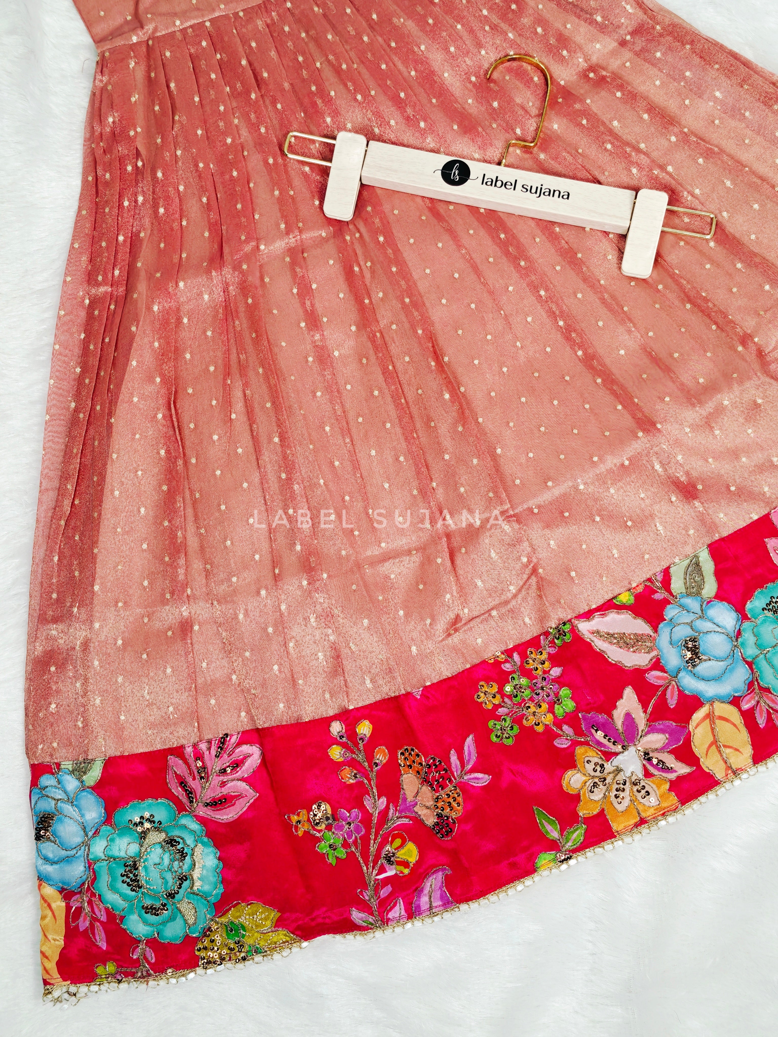 Kids 2 in 1 Partywear Dress LSK03