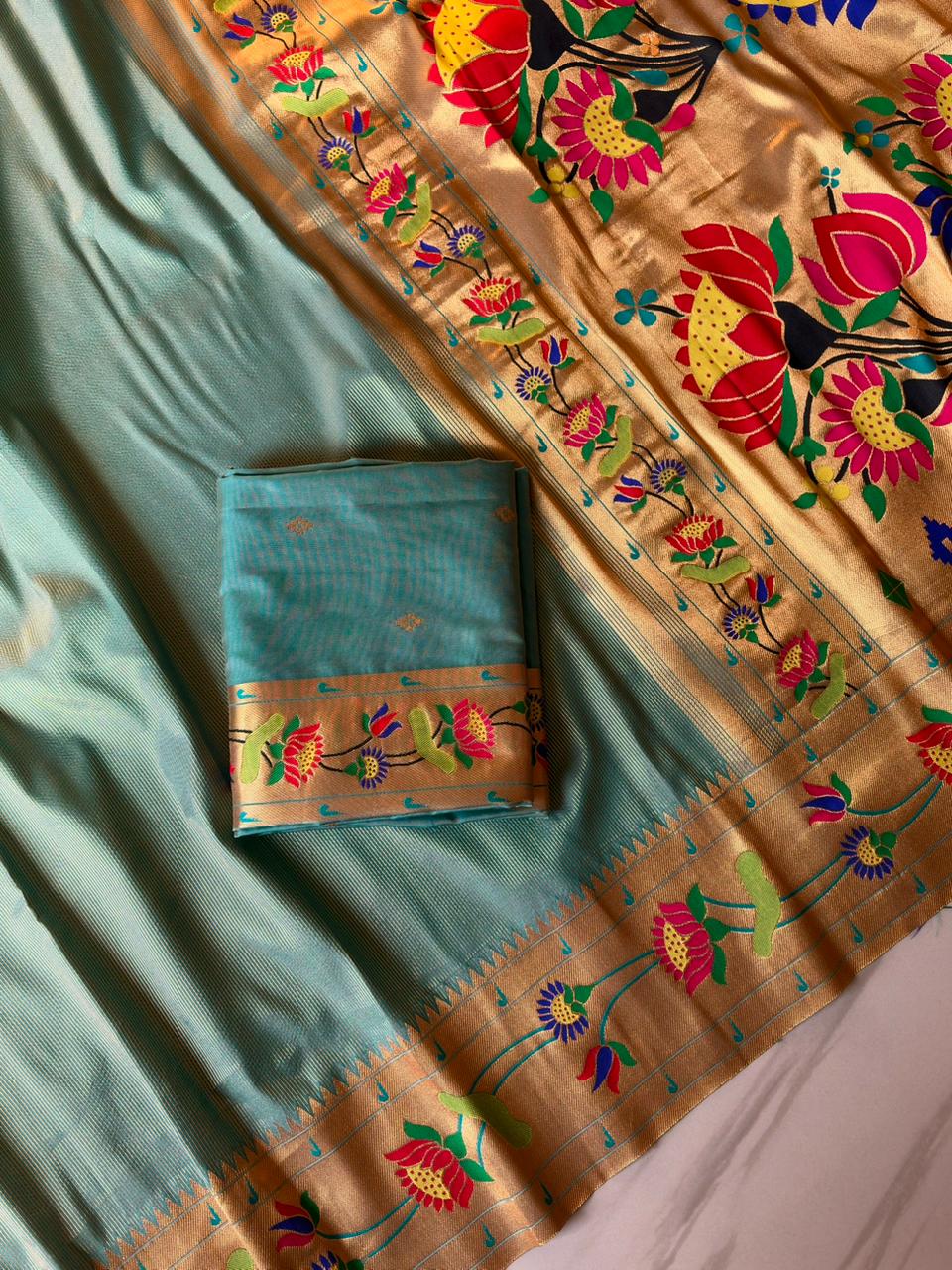 Paithani tissue silk