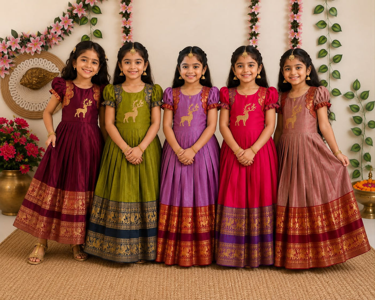 Lavender, olive green, bright pink, Dark maroon,blush pink