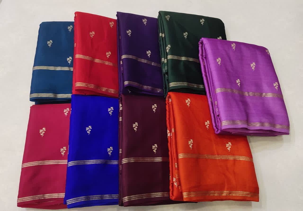 Royal Blue,Maroon,wine, purple,red, orange,Dark Green, Navy, Lavender colour sarees 