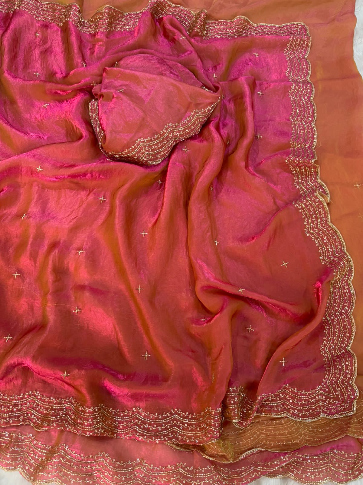 Pink saree 