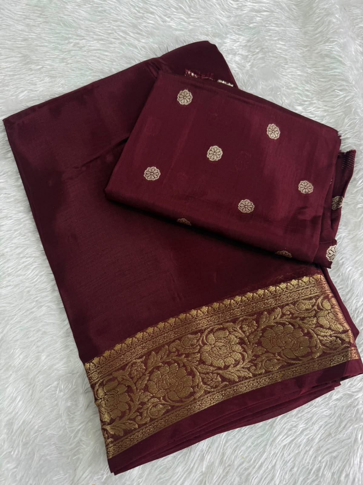 Viscose Mysore Crepe silk sarees