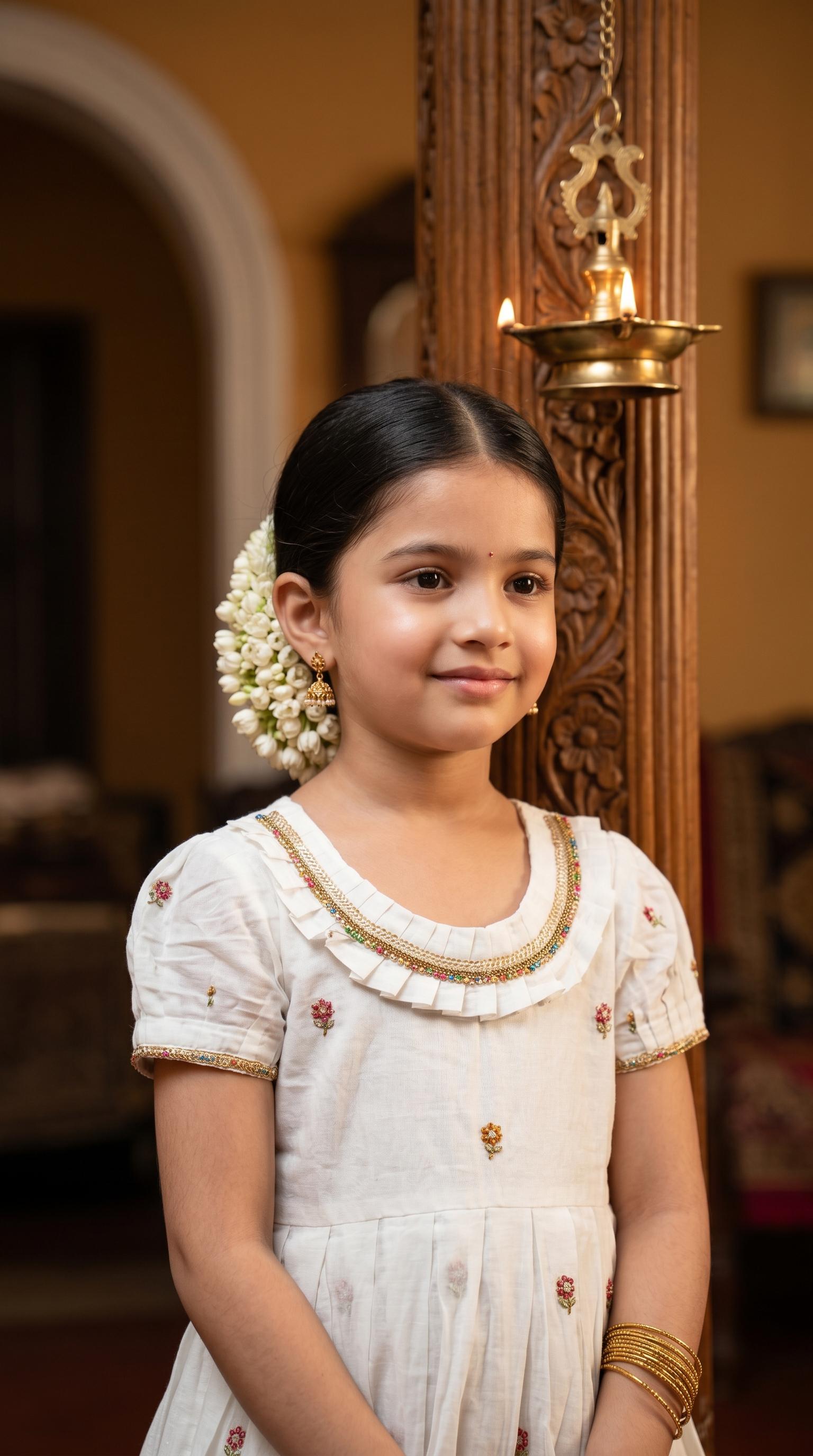 White traditional gown 