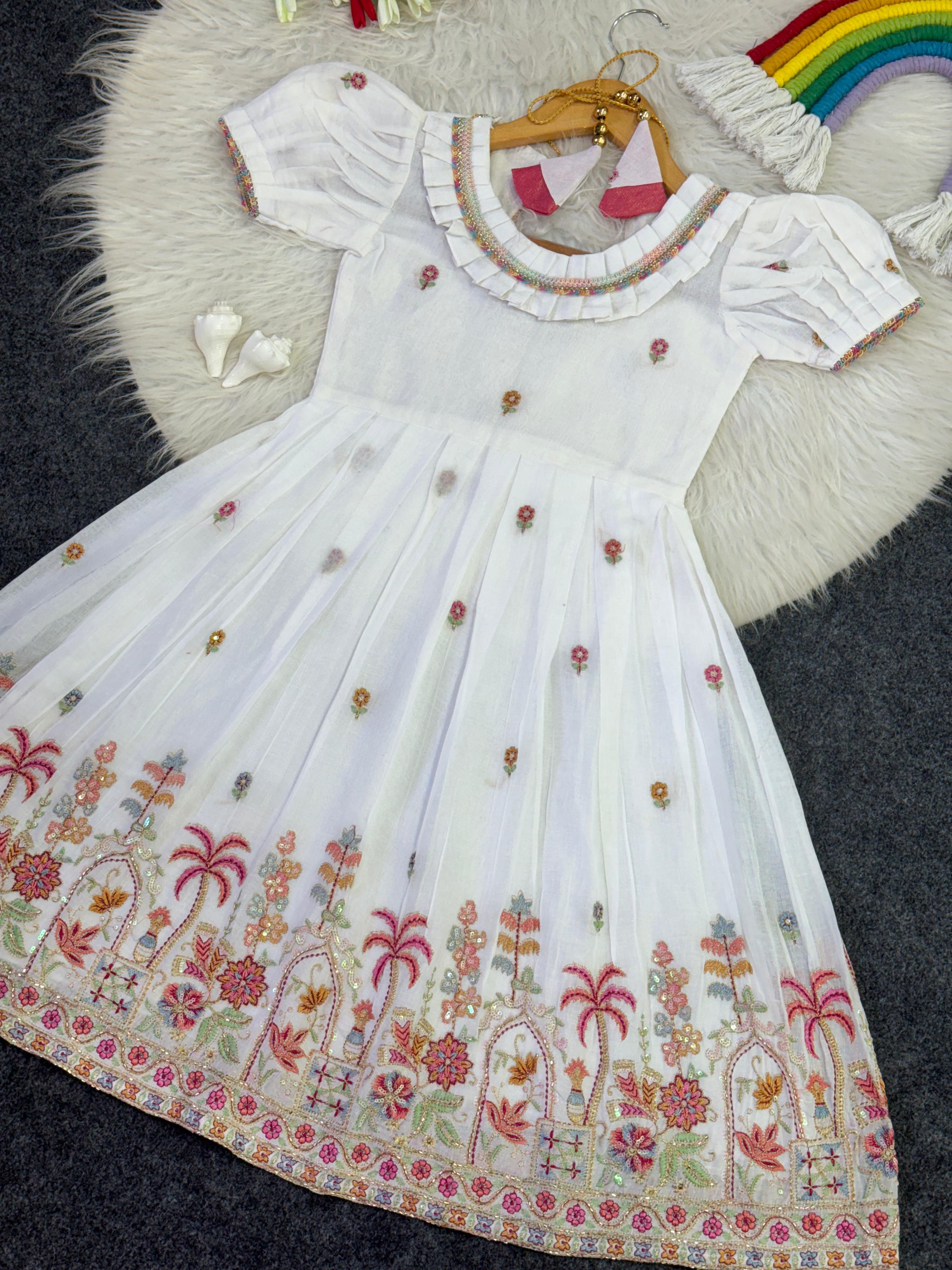 White traditional gown 