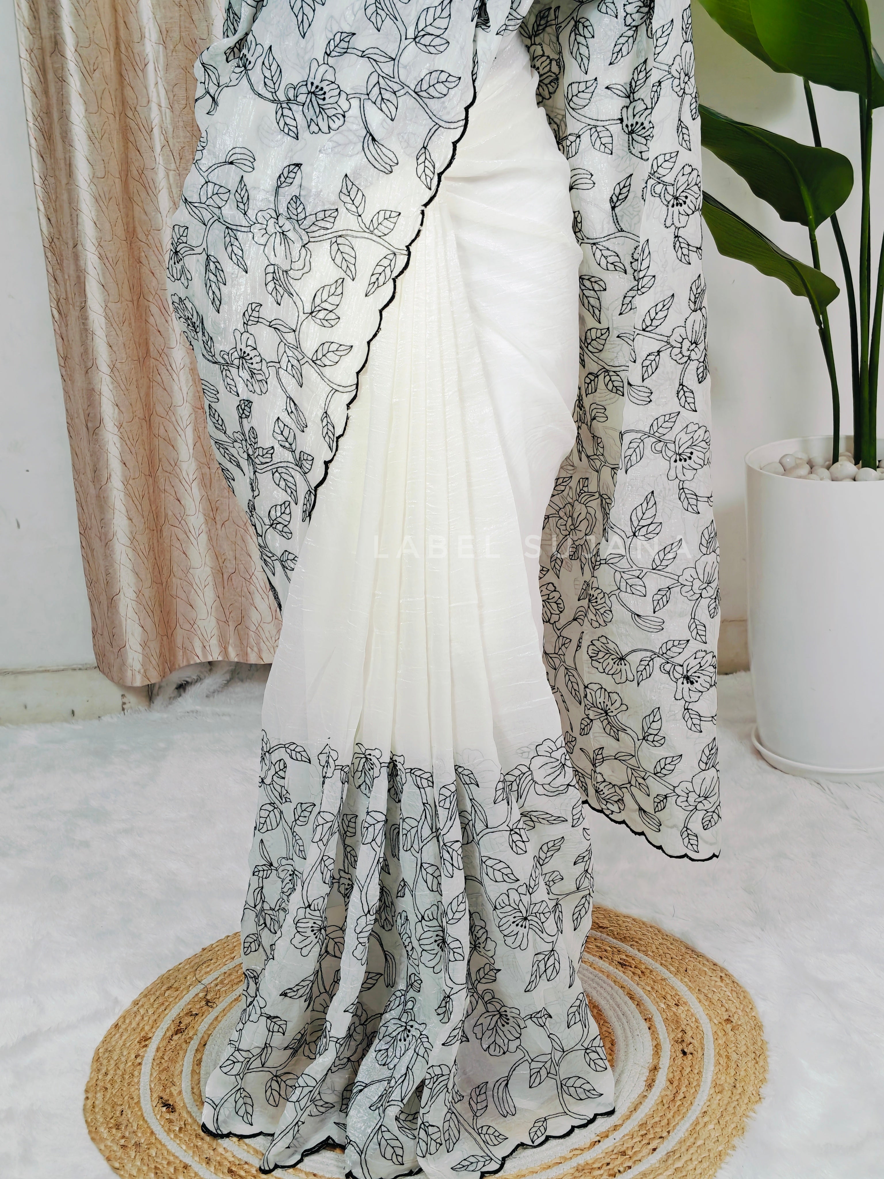 Crunchy crush saree LSS07