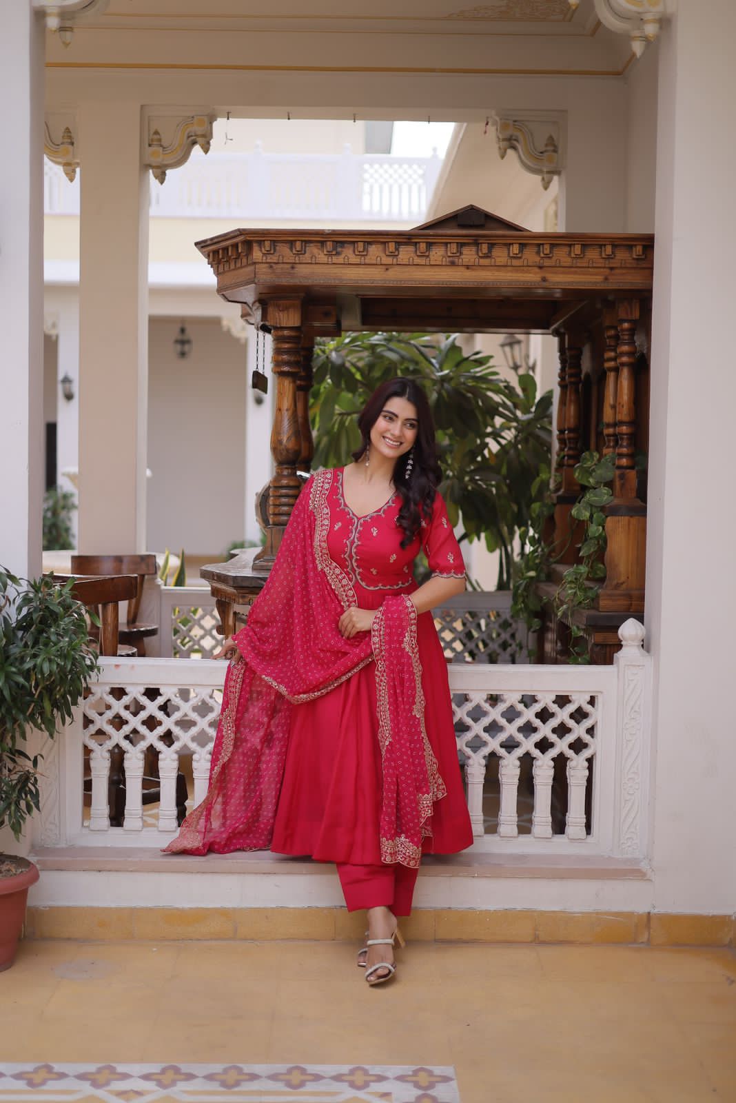 Pink traditional outfit