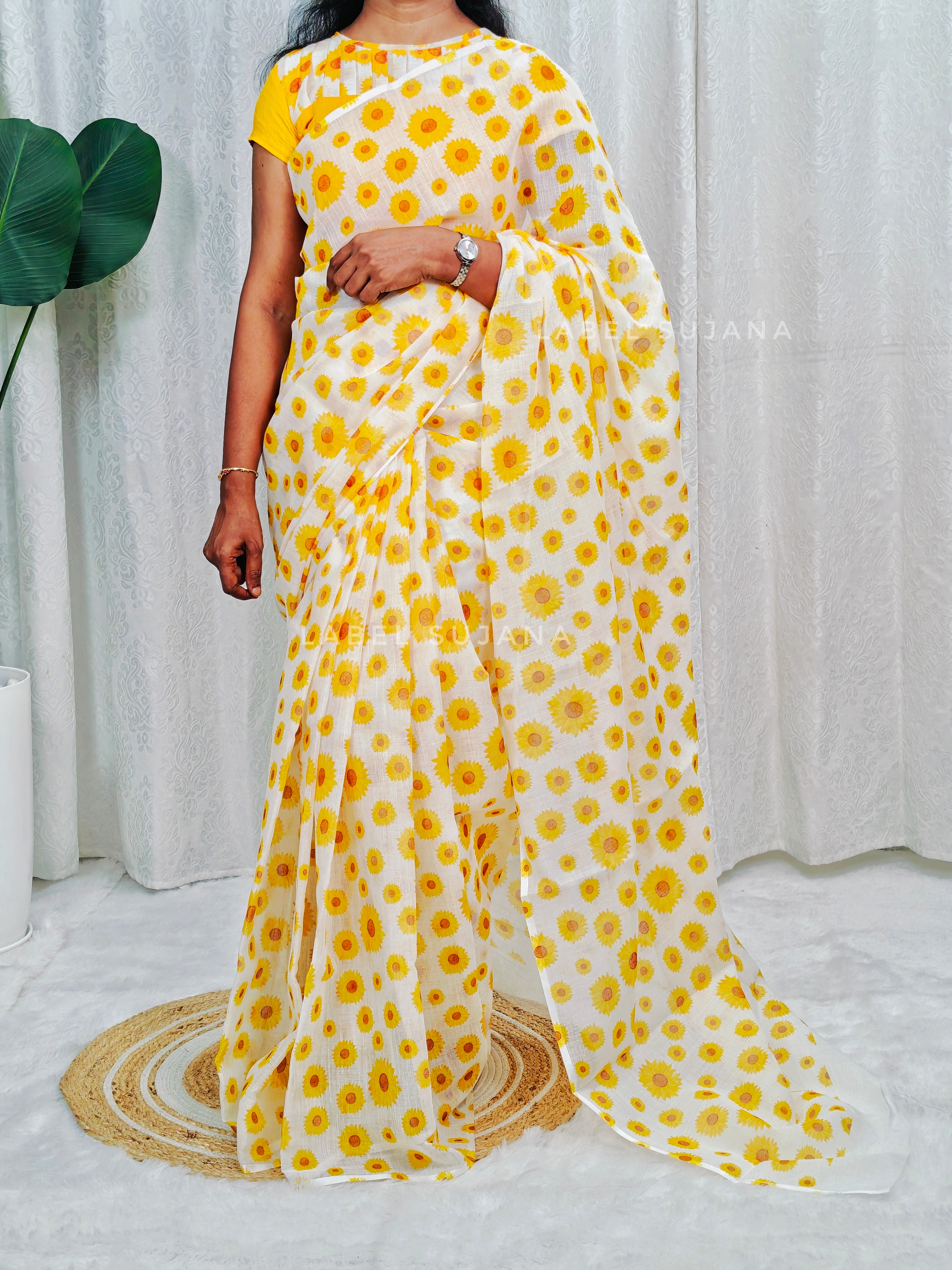 Sunflower Retro Saree LSS04