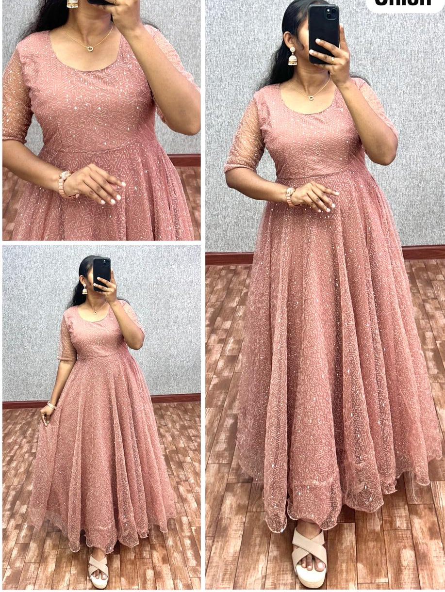 Peach gown