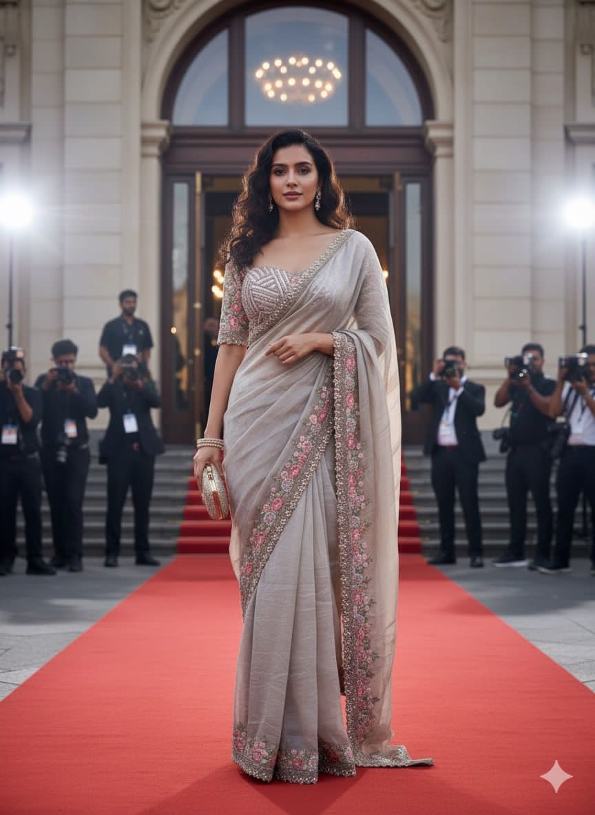 1 minute Cocktail Saree