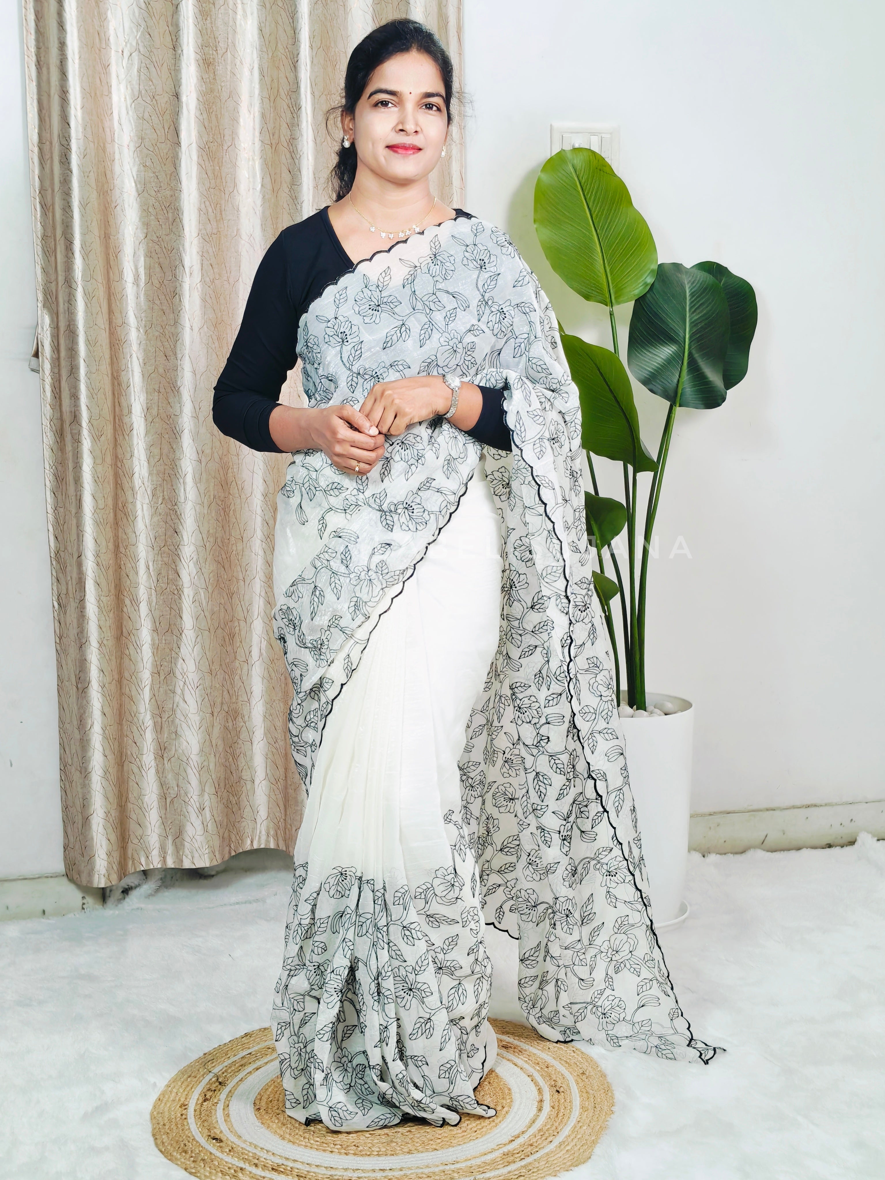 Crunchy crush saree LSS07