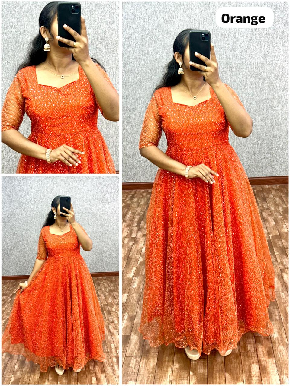 Orange gown