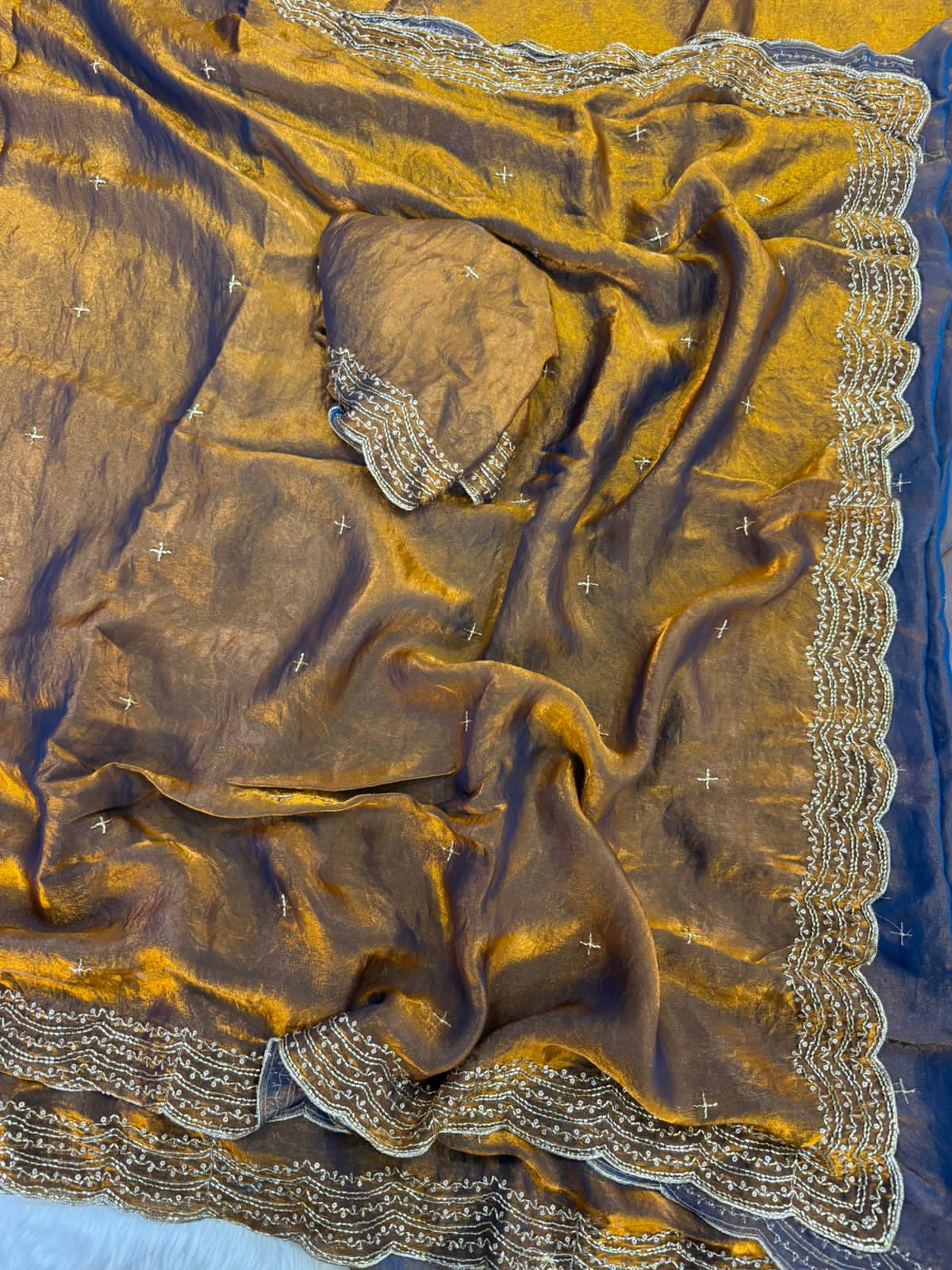 Gold saree 