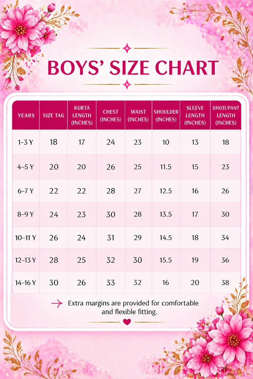 Boys party wear kurta set