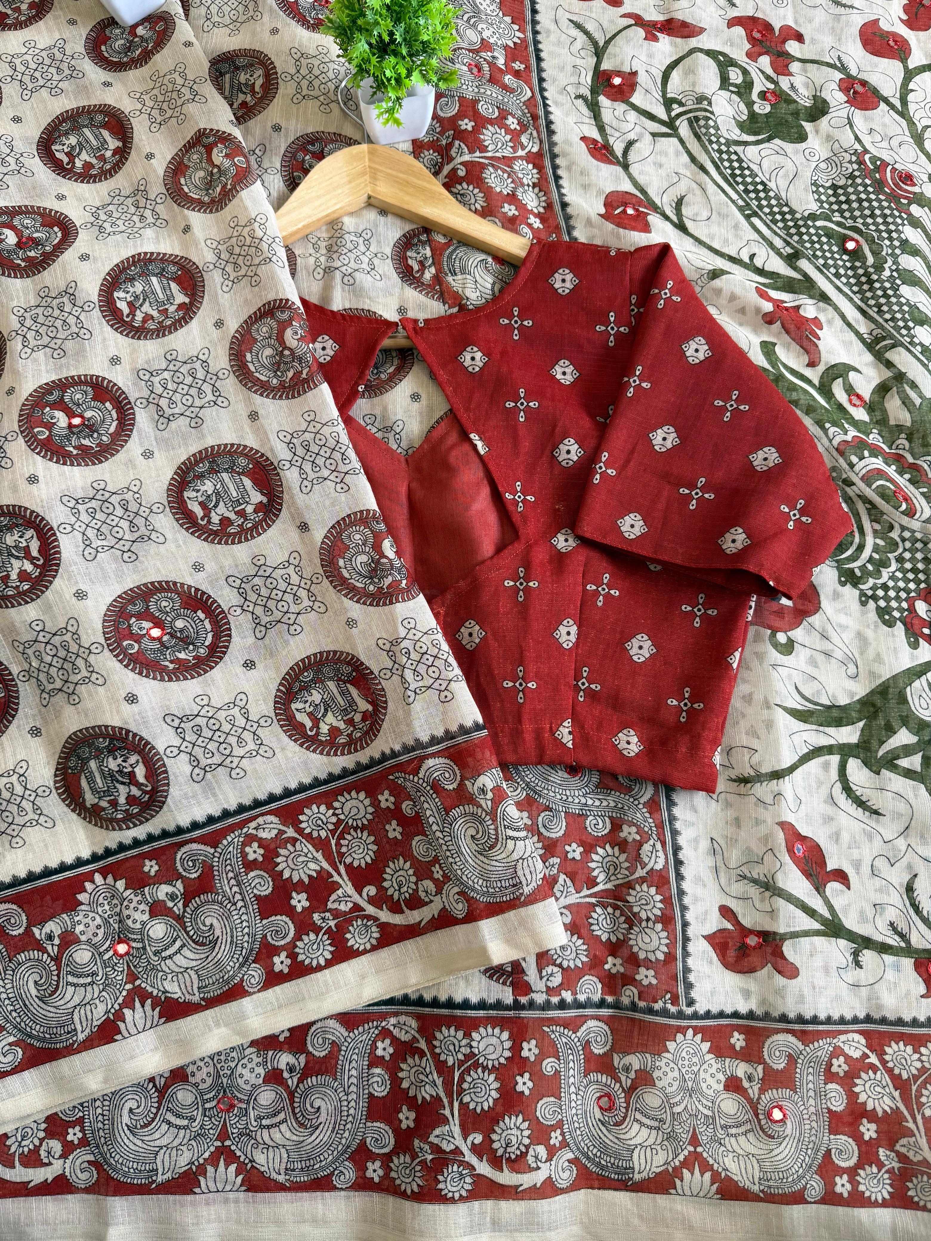 Beige fabric with floral patterns 