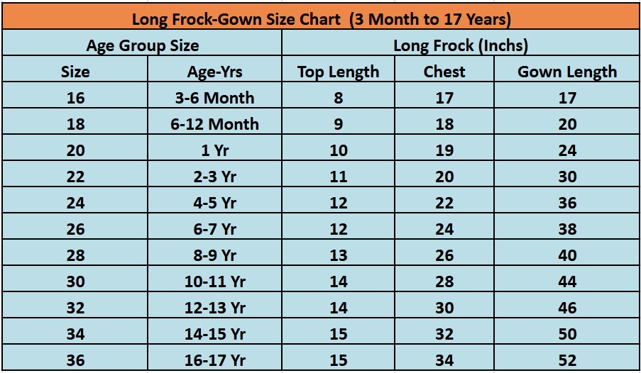 Purple dress size chart 