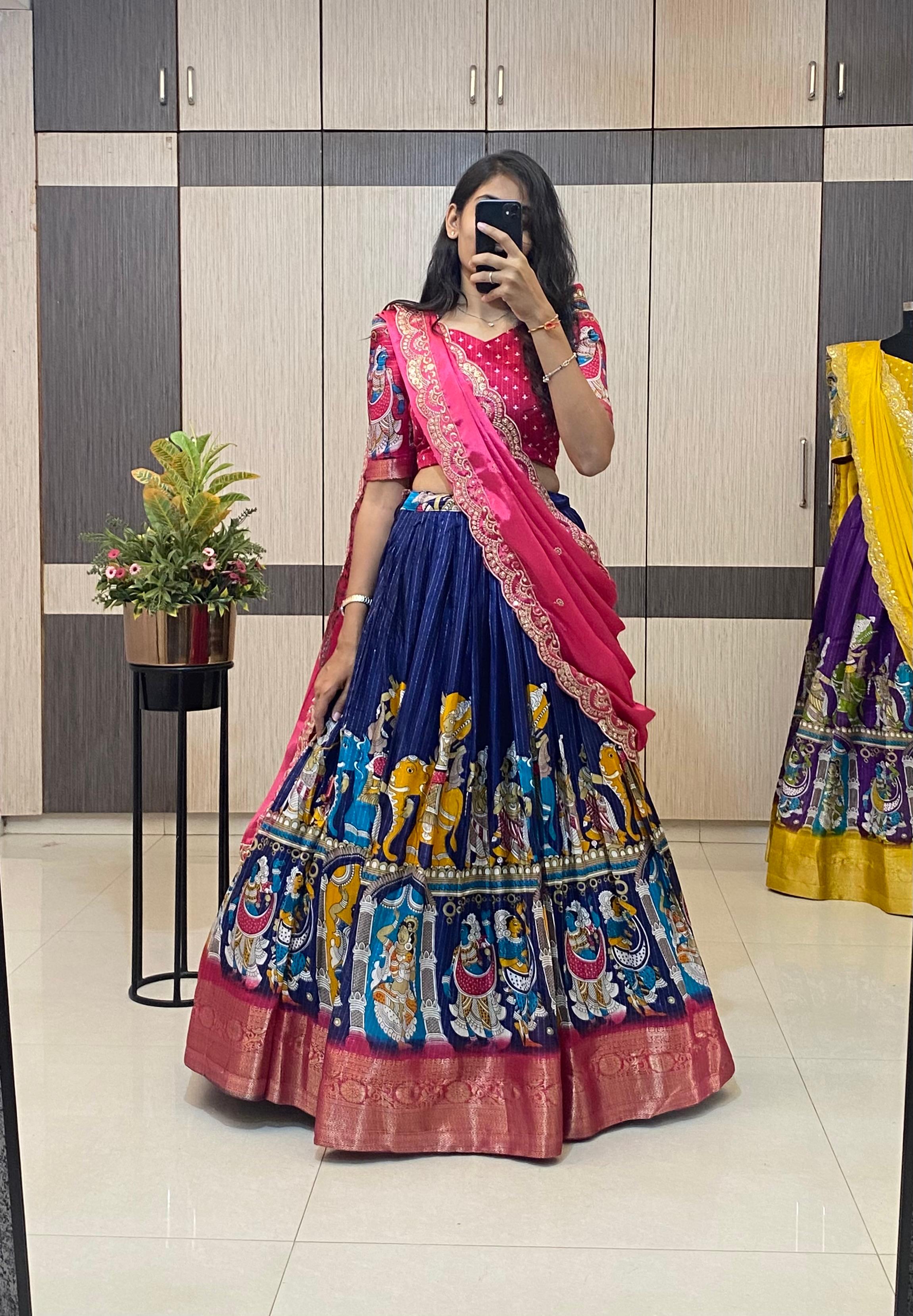 Pink & royal blue