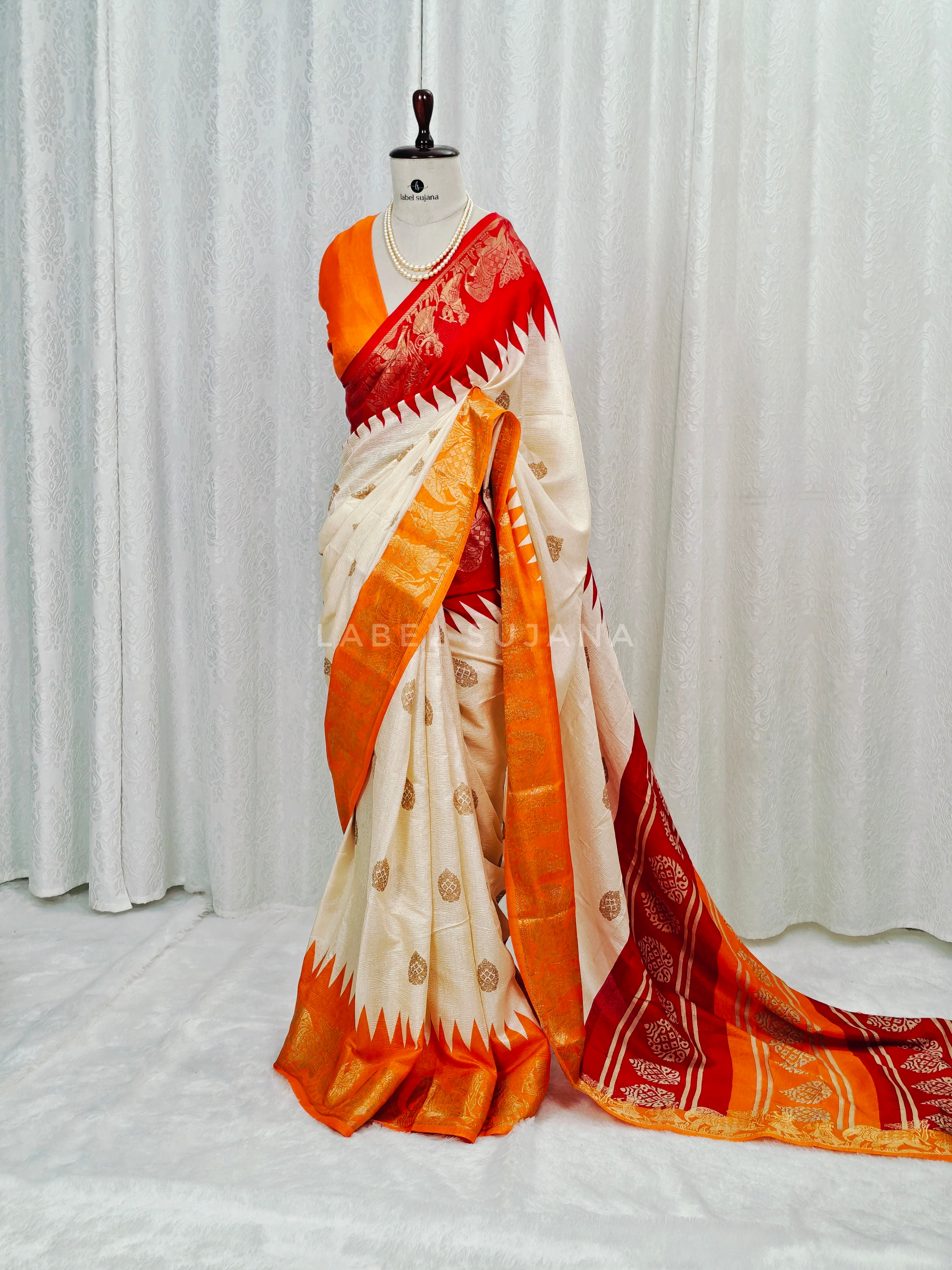 Gollabhama Butter Tussar Silk Saree LSS14