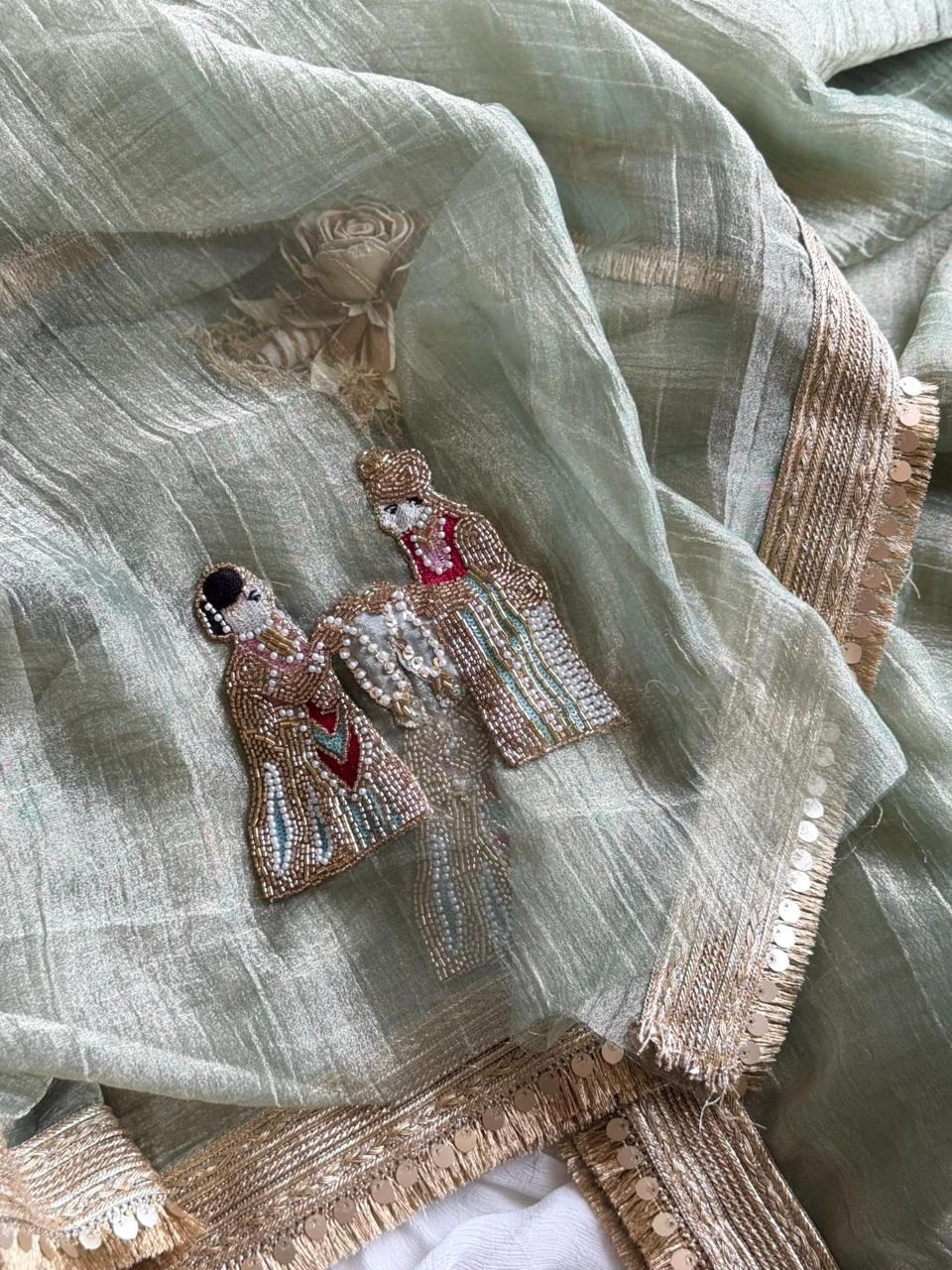Light Green saree 