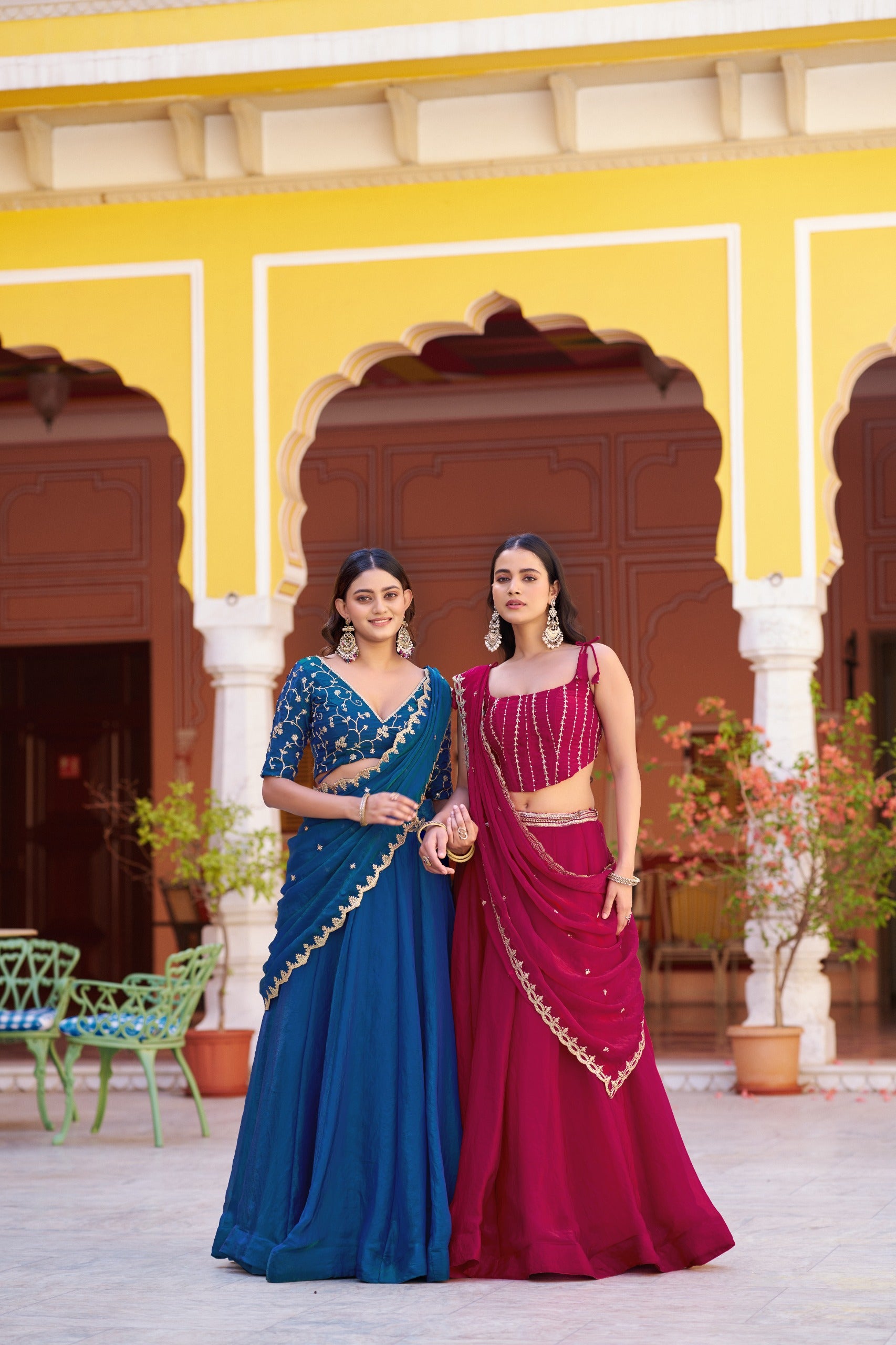 Blue and pink 