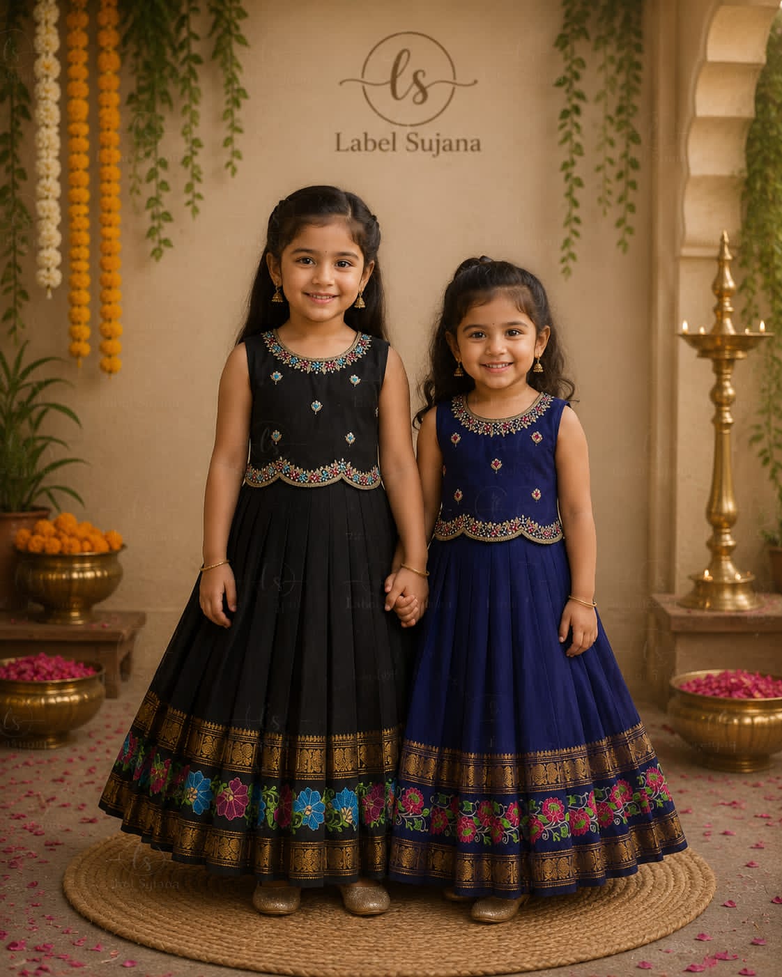 Black and Royal blue 