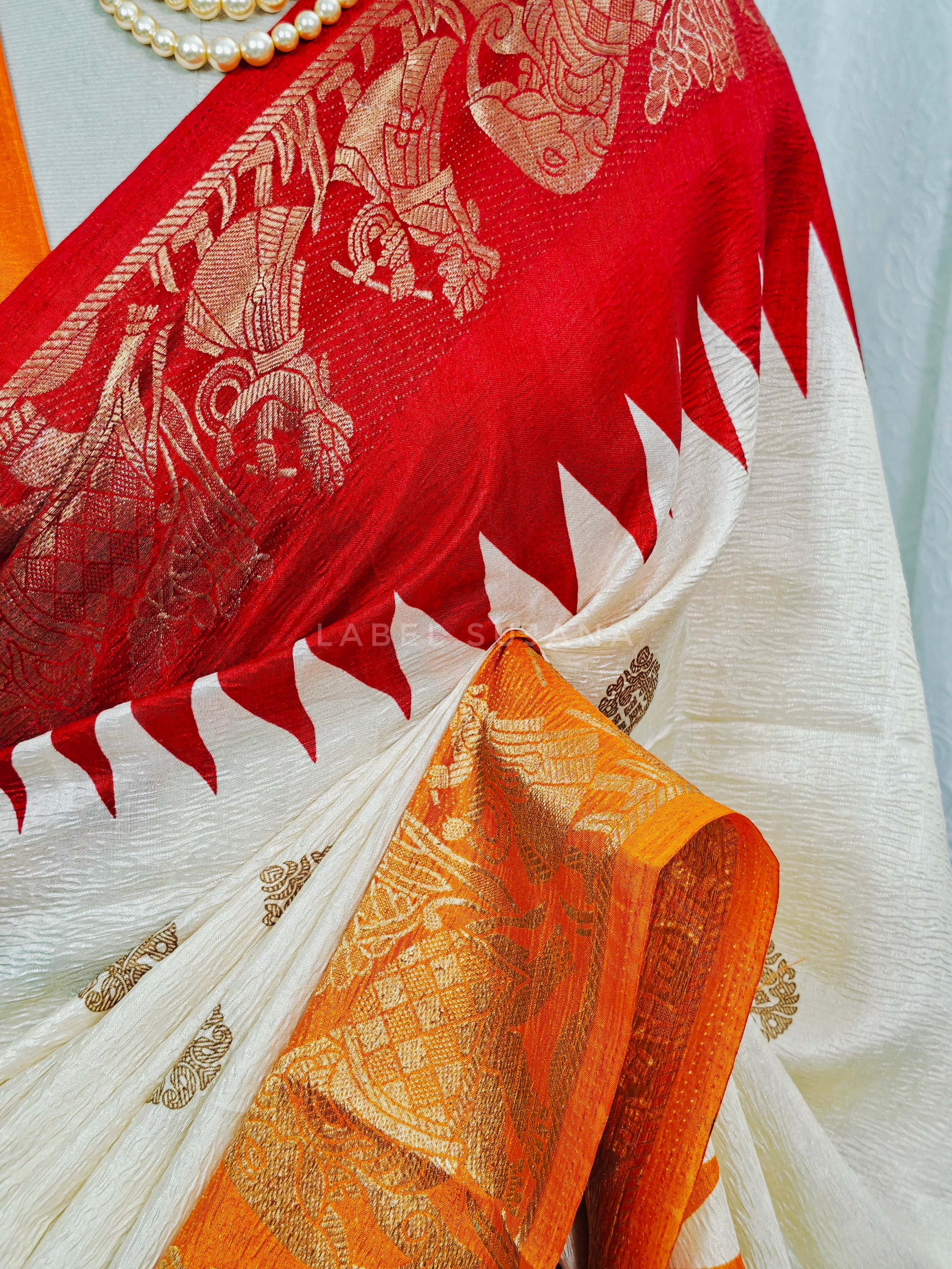 Gollabhama Butter Tussar Silk Saree LSS14