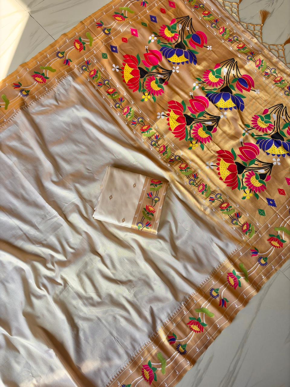 Paithani tissue silk