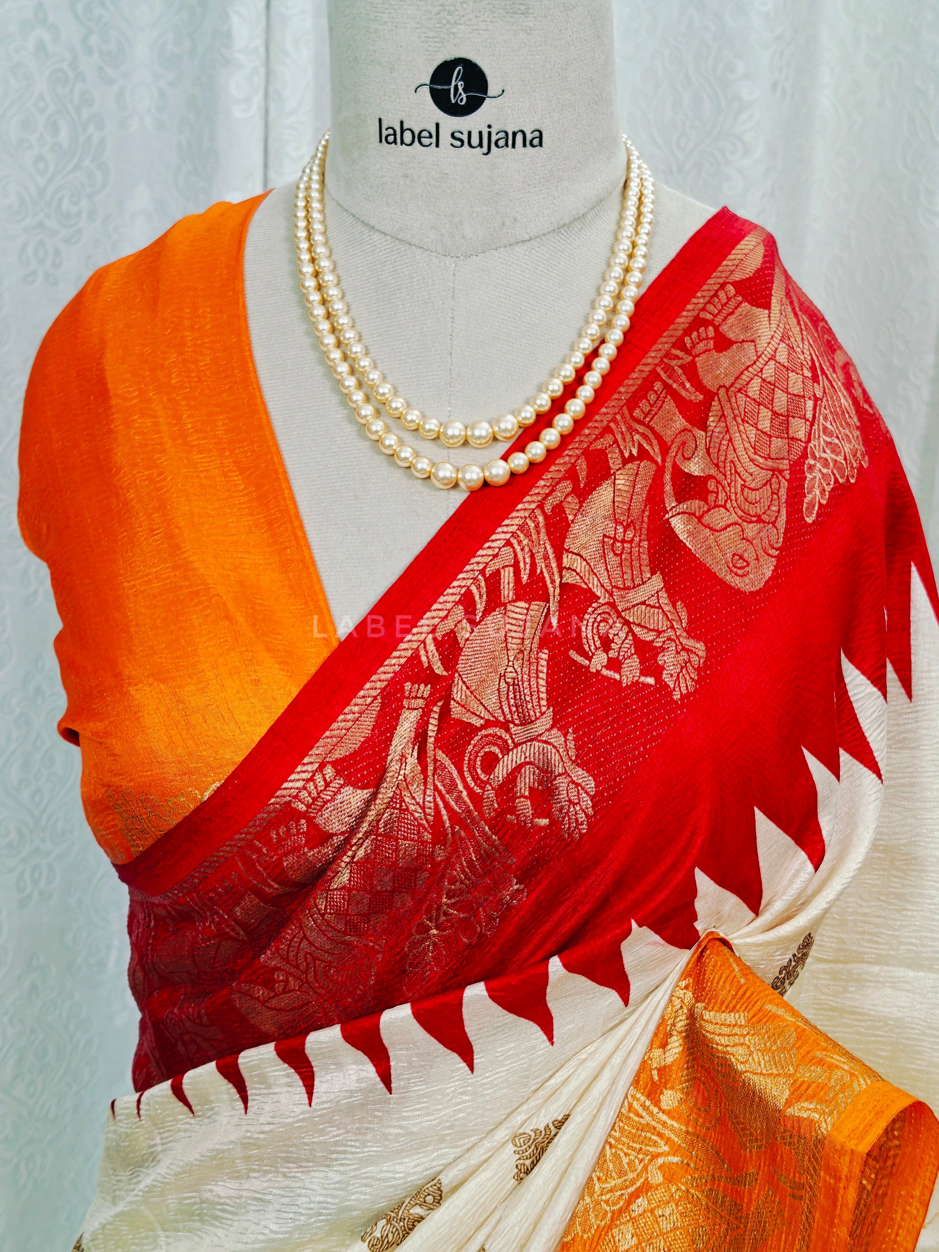 Gollabhama Butter Tussar Silk Saree LSS14