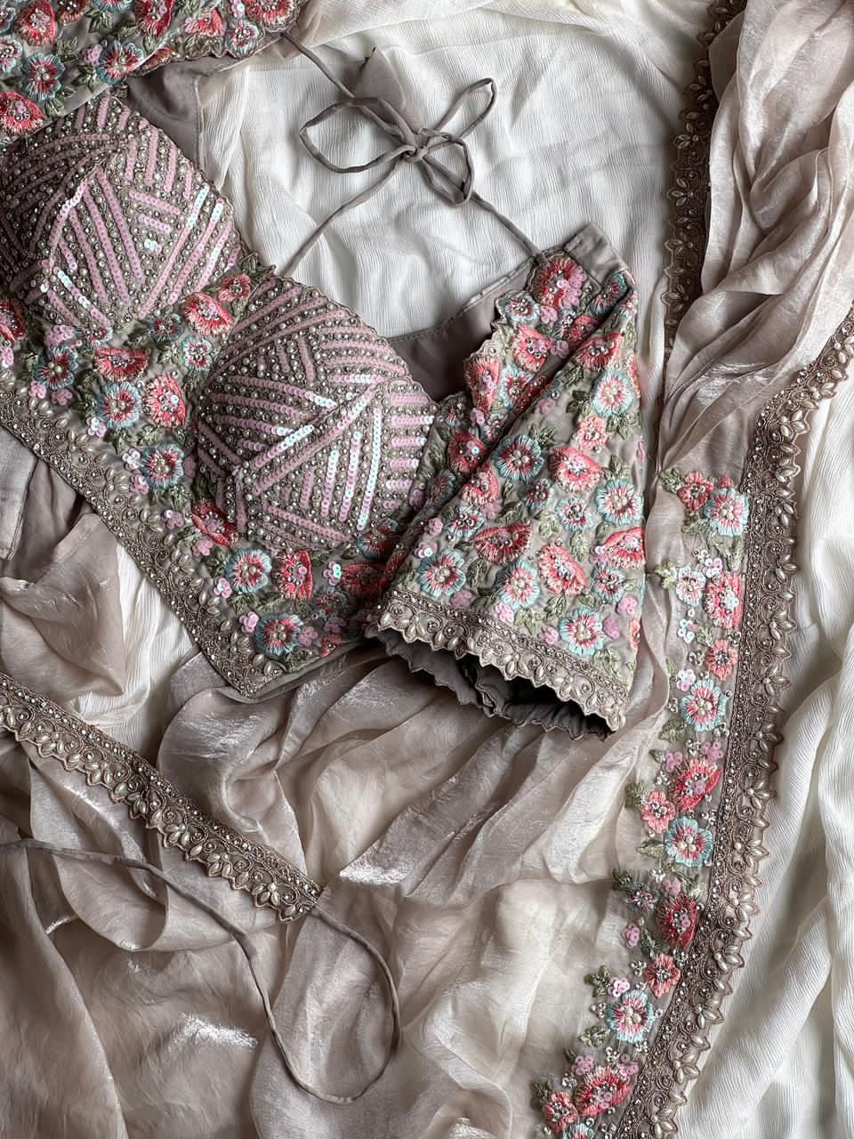 1 minute Cocktail Saree