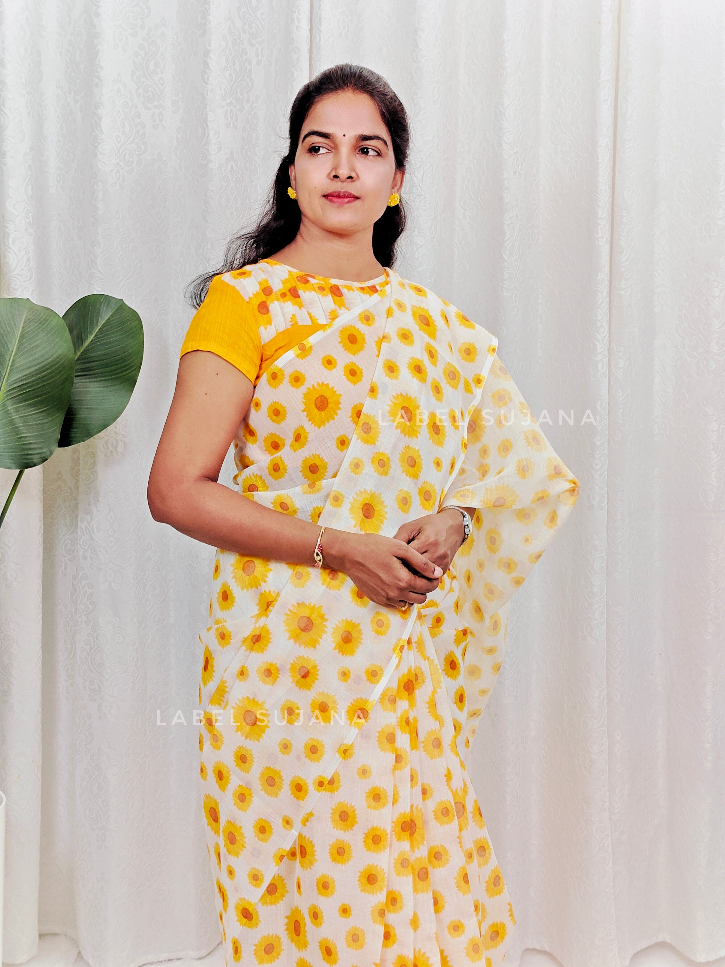 Sunflower Retro Saree LSS04