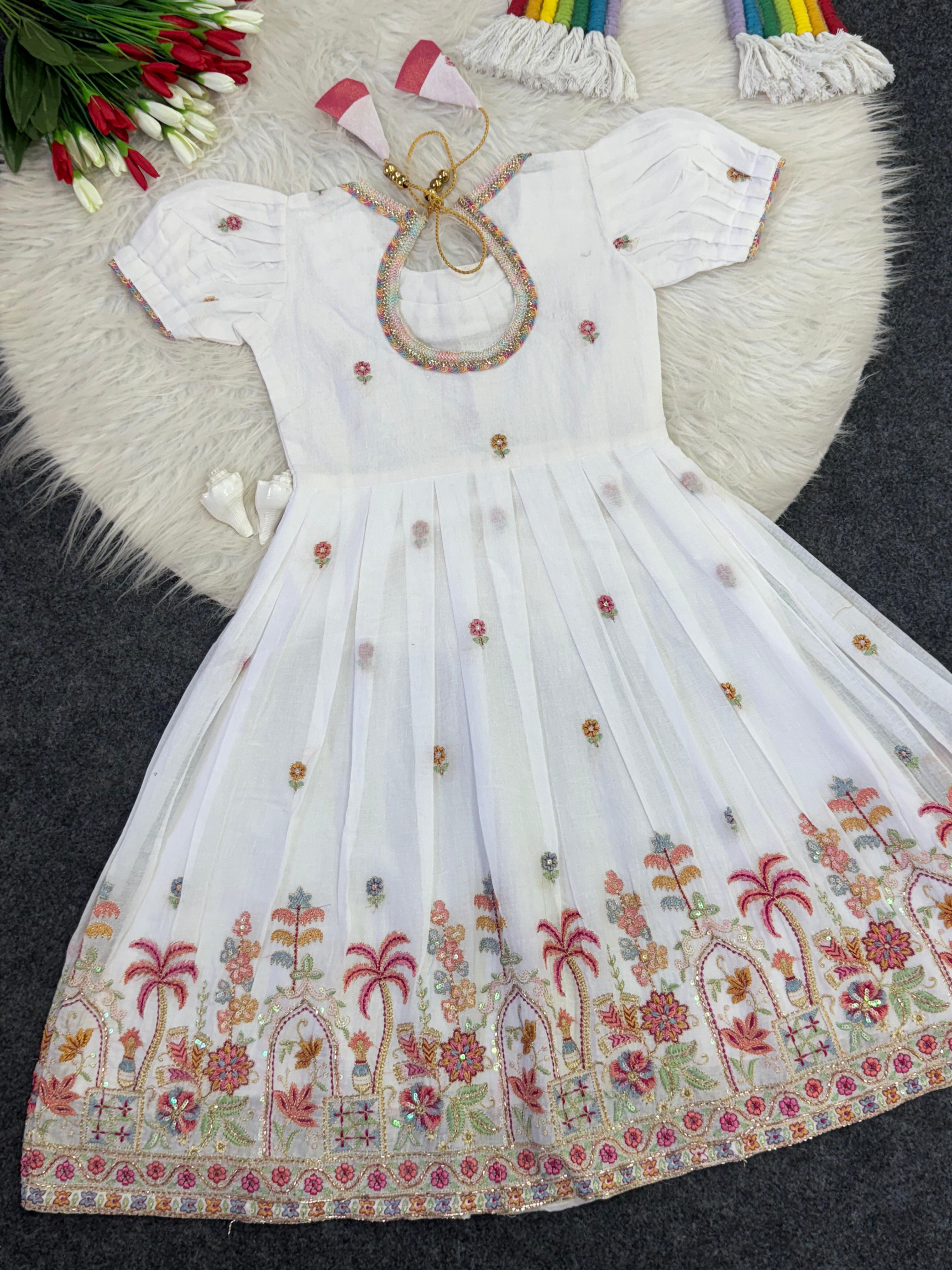White traditional gown 