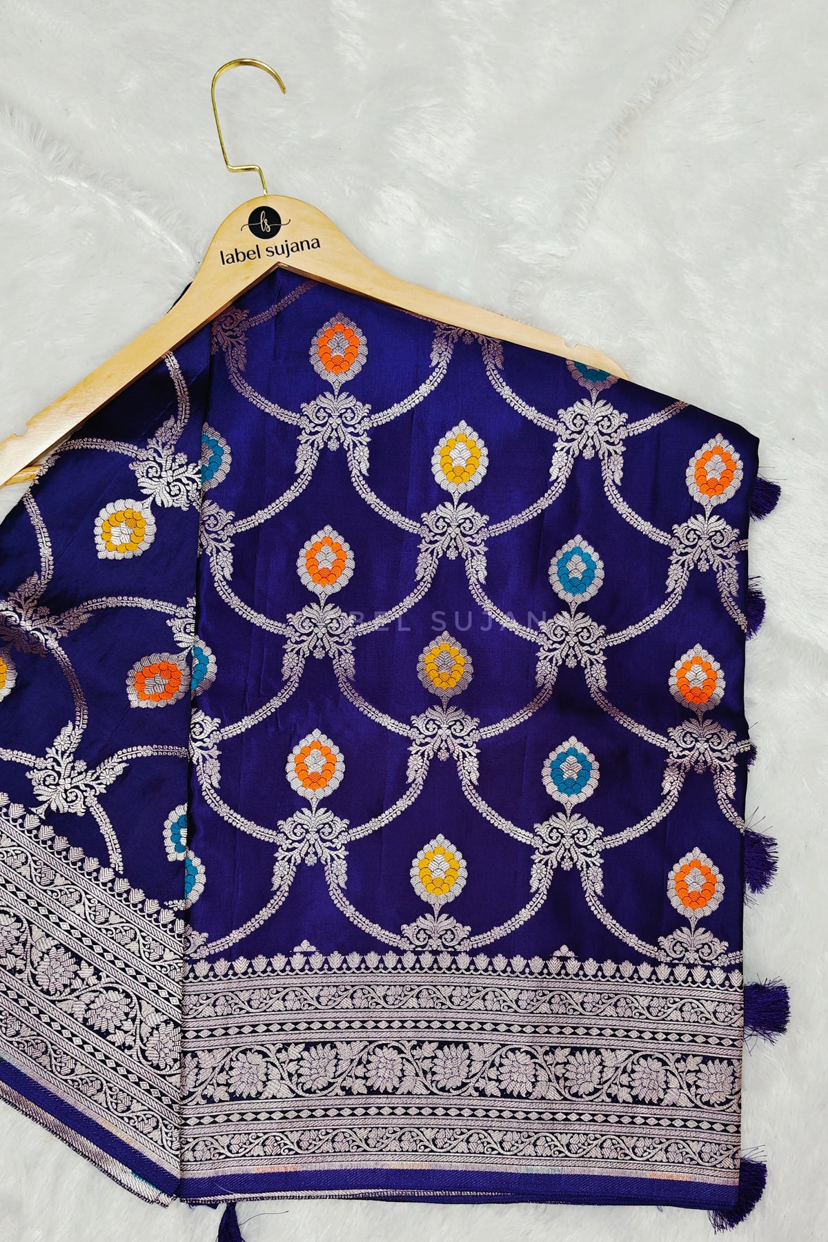 A Purple Silk Saree